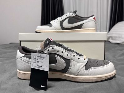 Travis Scott × Nike Air Jordan 1 Low OG SP "Reverse Mocha/Sail and Ridgerock"