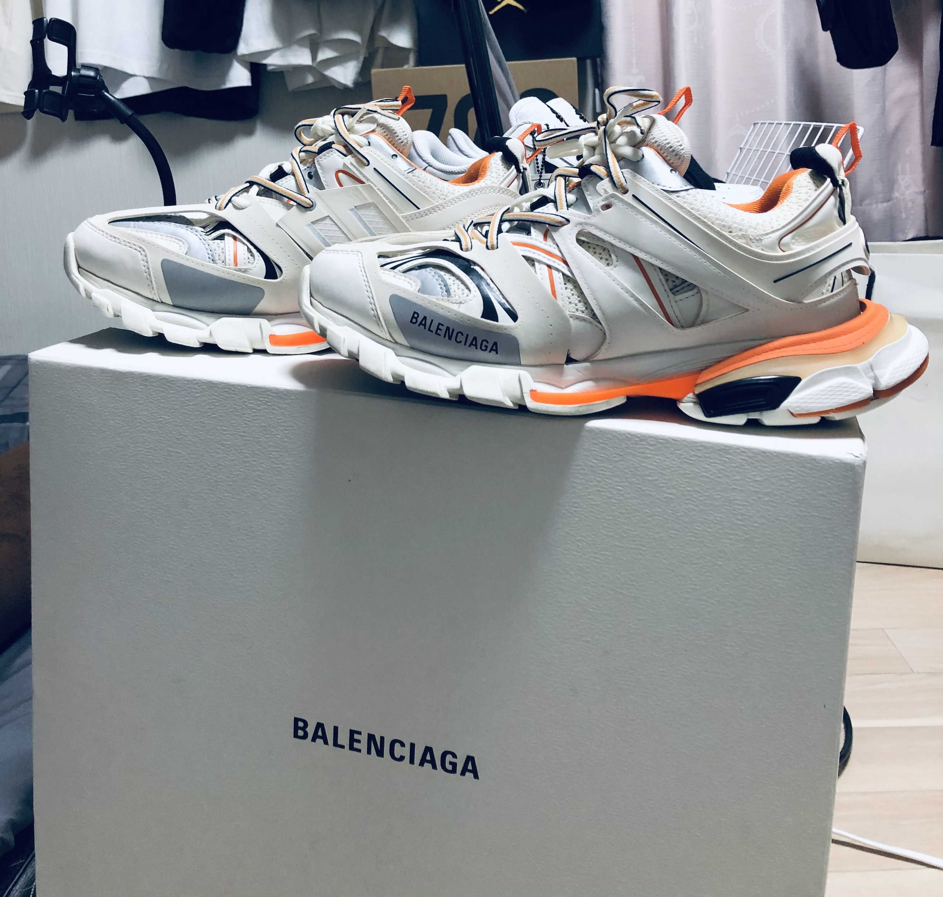 Balenciaga Track Sneaker "White/Orange"
