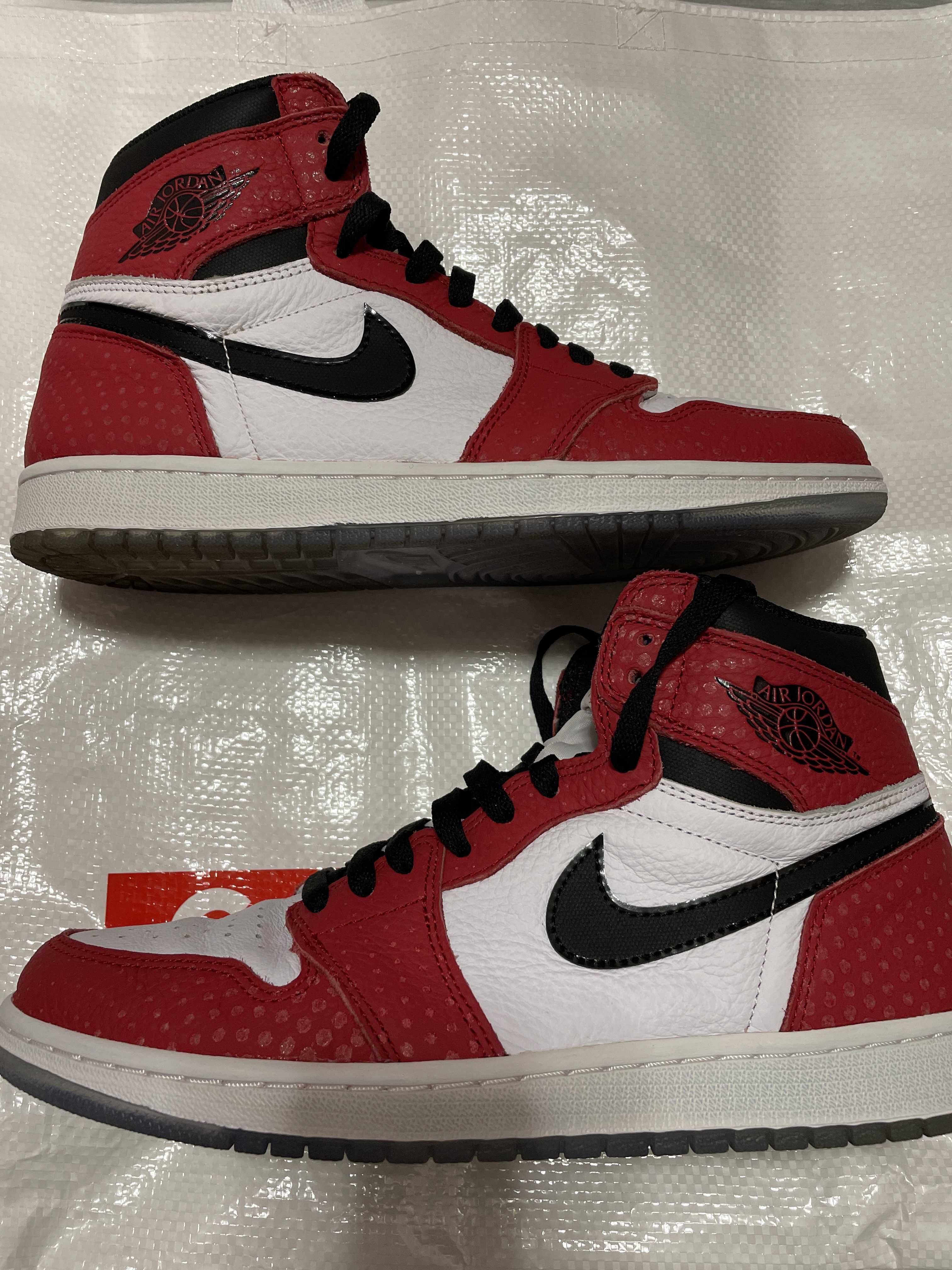Spiderman × Nike Air Jordan 1 Origin Story "Gym Red/White/Photo Blue/Black"