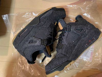 Nike × Levi's Air Jordan 4 "Black Denim" (Tag: ®)