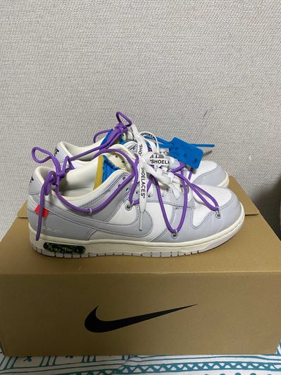 Off-White × Nike Dunk Low "Sail/Neutral Gray"