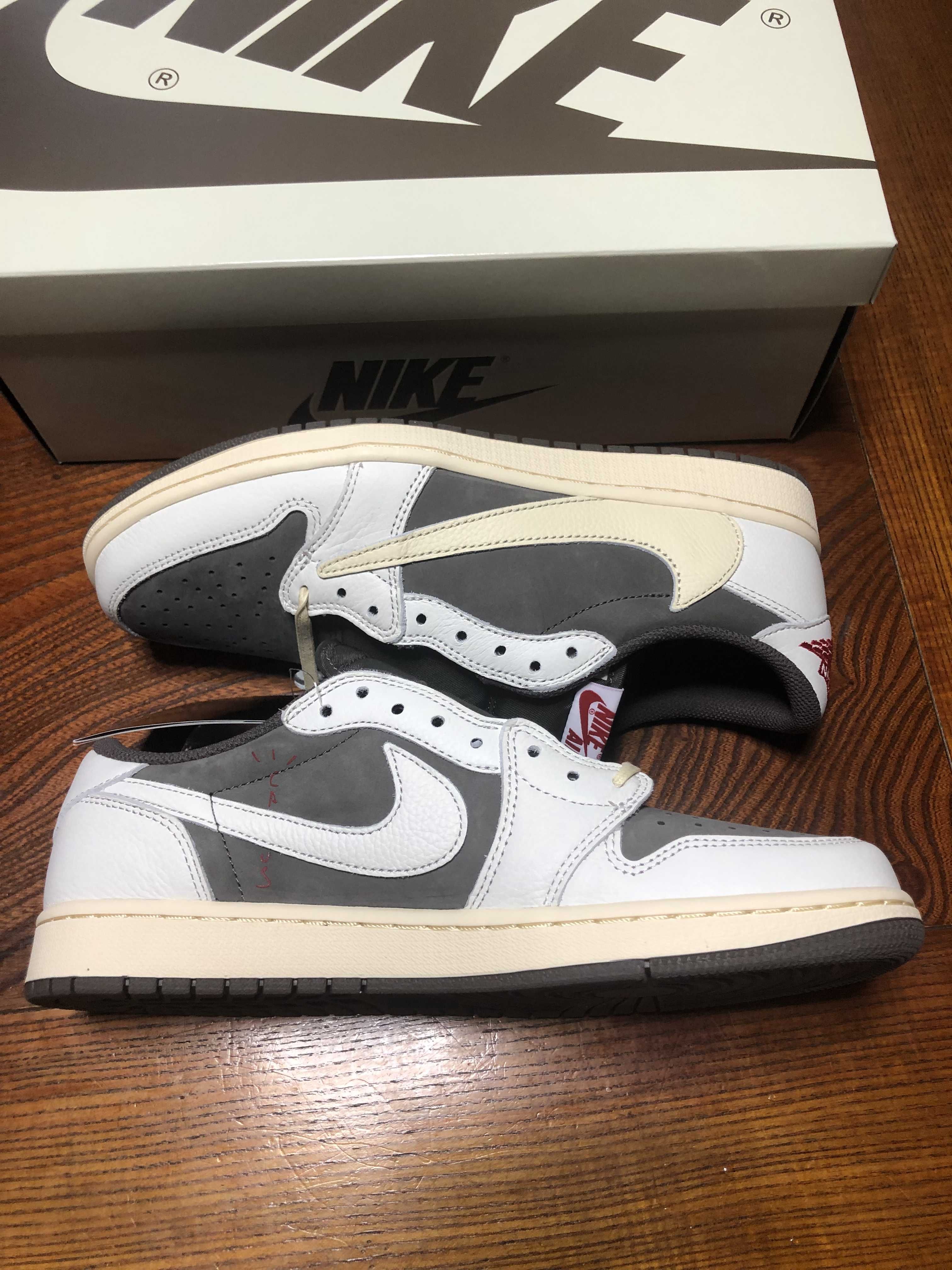 Travis Scott × Nike Air Jordan 1 Low OG SP "Reverse Mocha/Sail and Ridgerock"