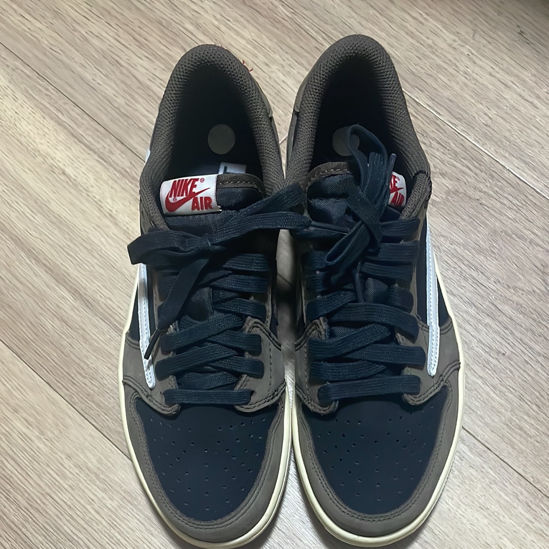 Travis Scott × Nike Air Jordan 1 Low OG SP-T "Black/Dark Mocha"