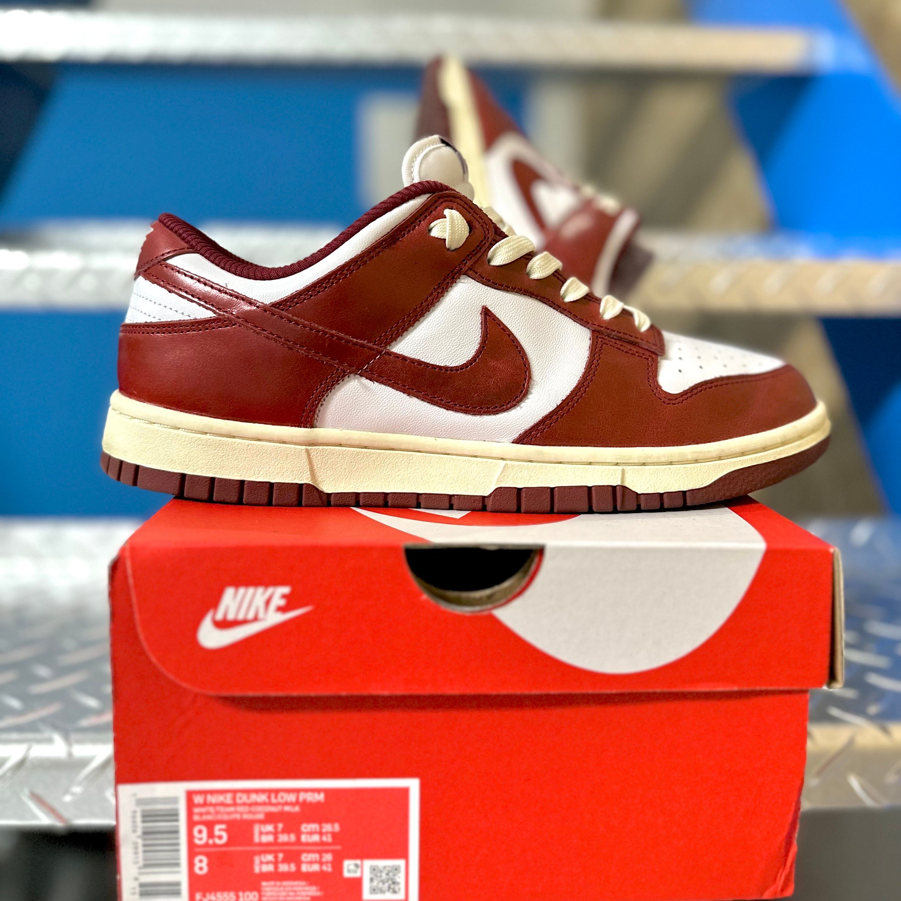 Nike Women's Dunk Low PRM "Team Red and White"