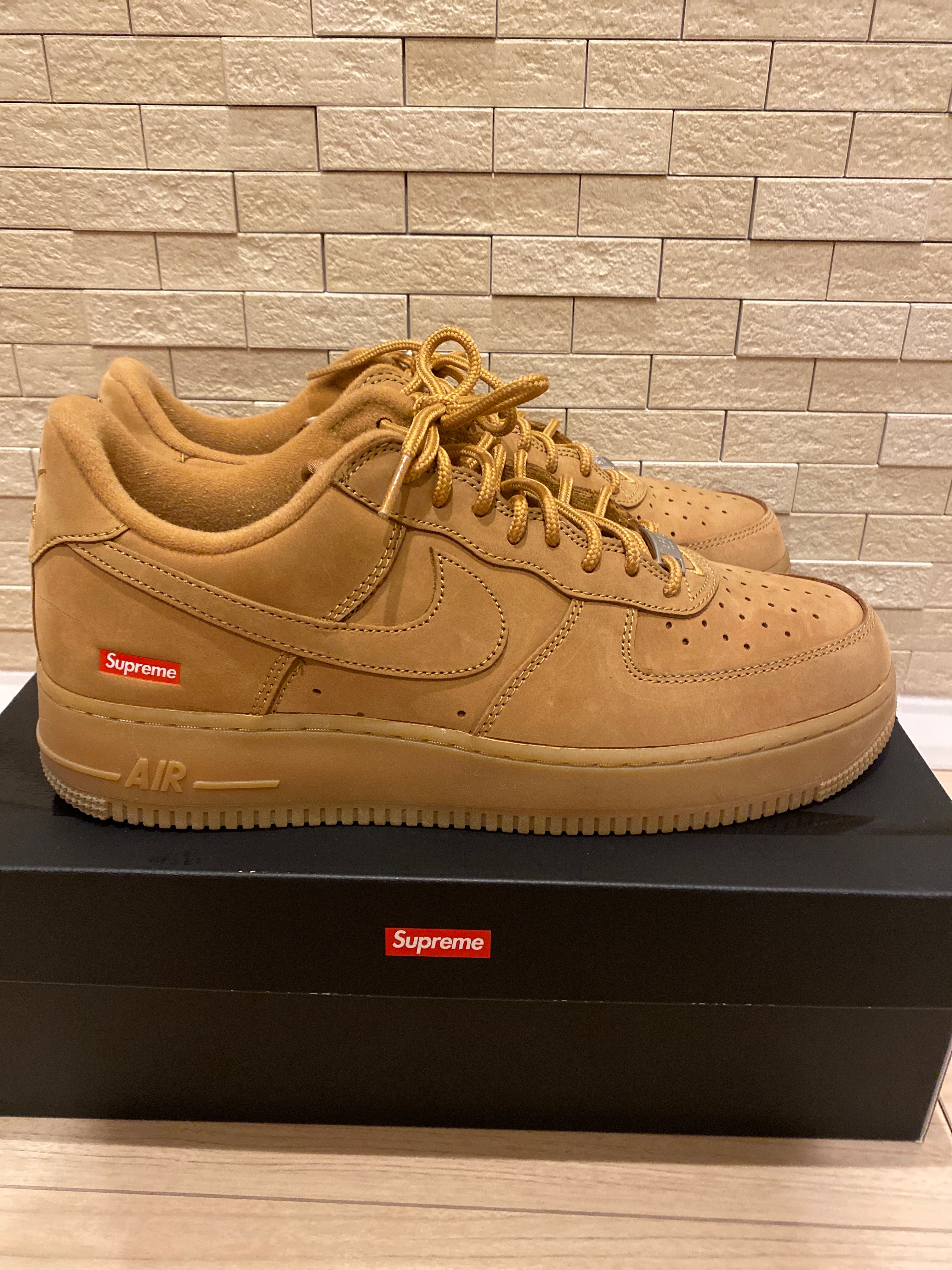 Supreme × Nike Air Force 1 Low "Flax/Wheat"