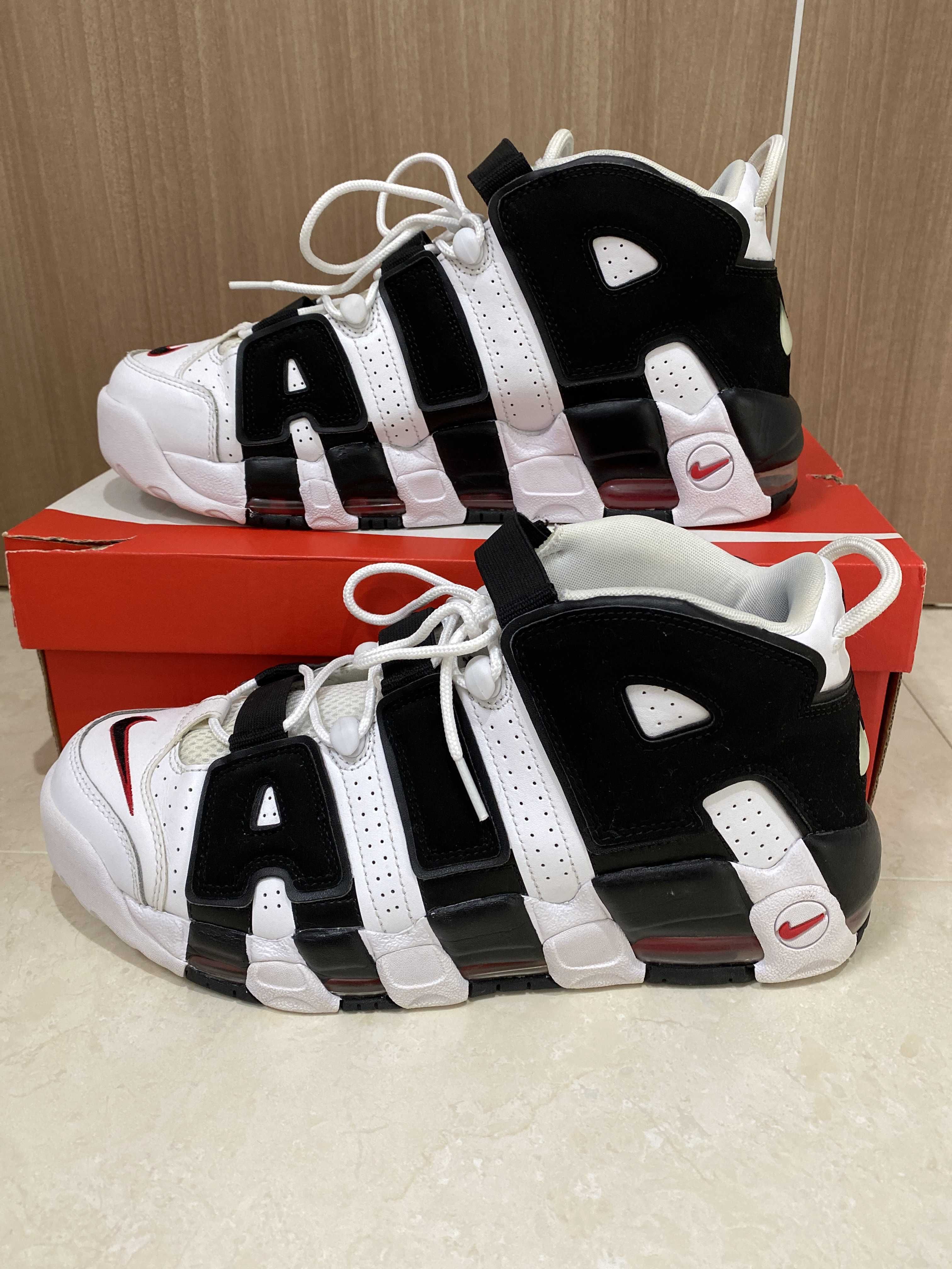 Nike Air More up Tempo "White/Black/University Red"(~2018)
