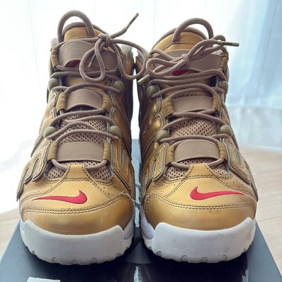 Supreme × Nike Air More Uptempo "Metallic Gold"