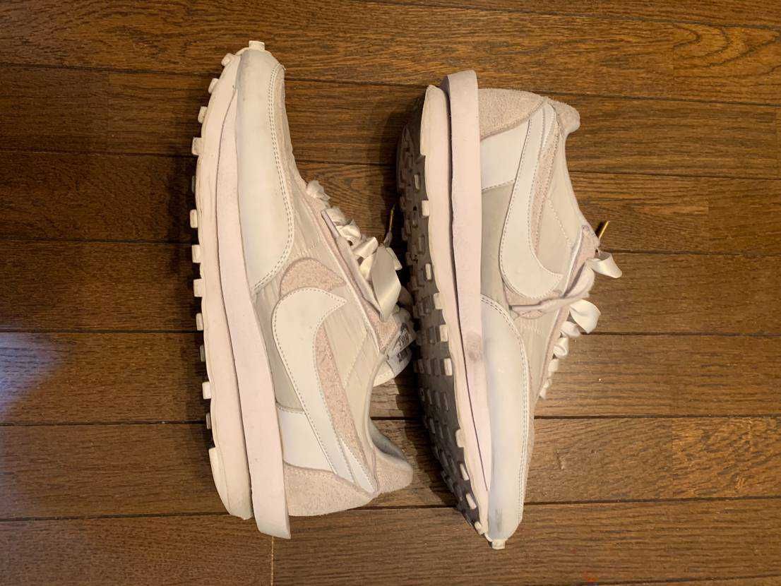 sacai × Nike LDV Waffle "Triple White"