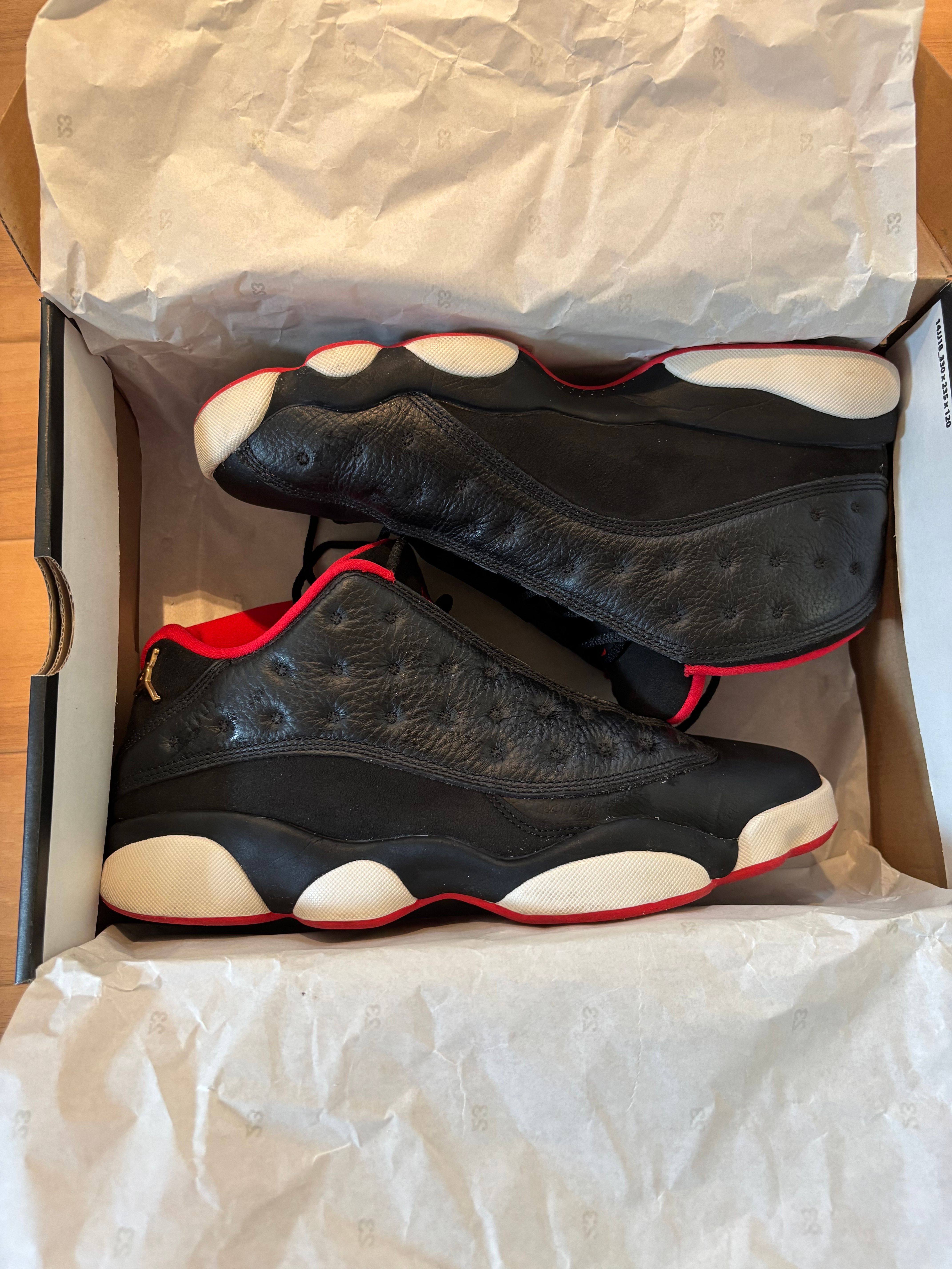 NIKE AIR JORDAN 13 RETRO LOW "BRED"