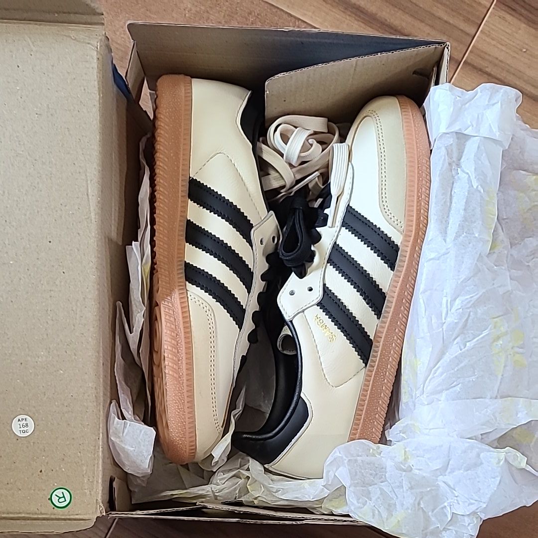 adidas Women's Samba OG "Cream White/Core Black/Sandstrata"