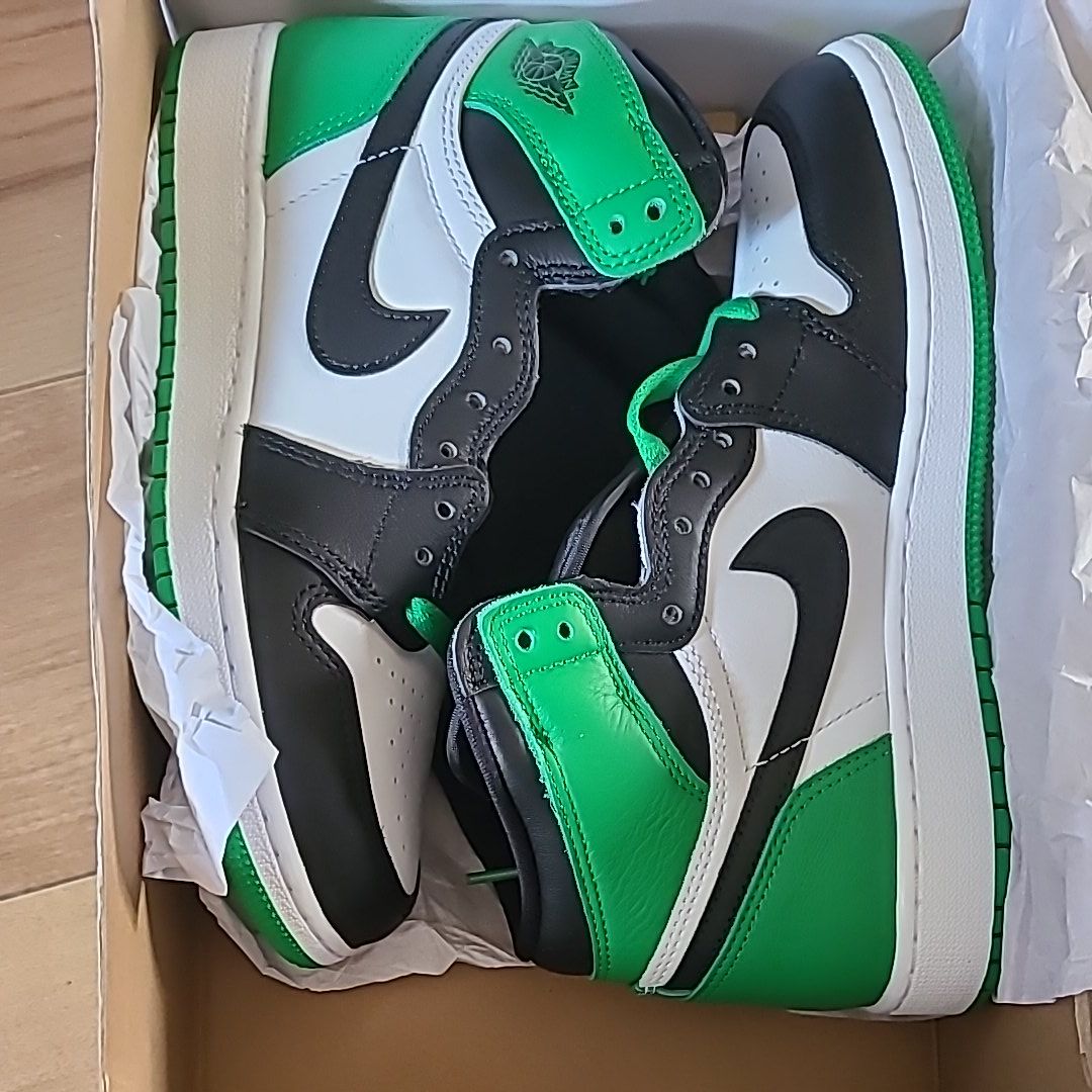 Nike GS Air Jordan 1 Retro High OG "Celtics/Black and Lucky Green" (2023)