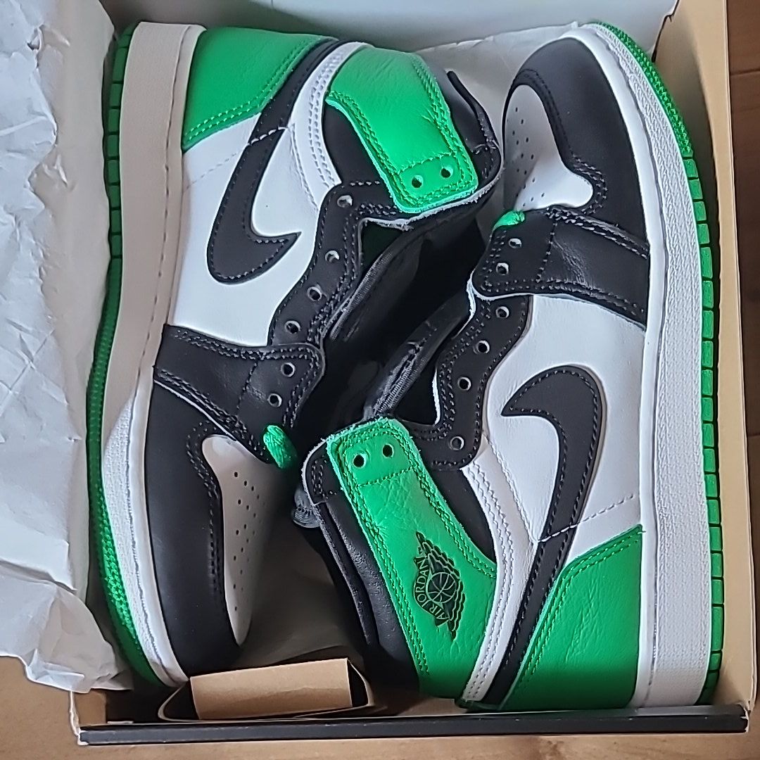 Nike GS Air Jordan 1 Retro High OG "Celtics/Black and Lucky Green" (2023)