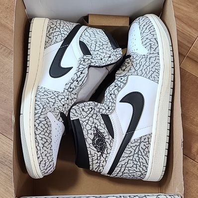 Nike Air Jordan 1 High OG "White Cement/Safari"
