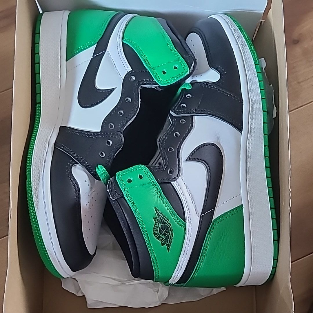 Nike GS Air Jordan 1 Retro High OG "Celtics/Black and Lucky Green" (2023)