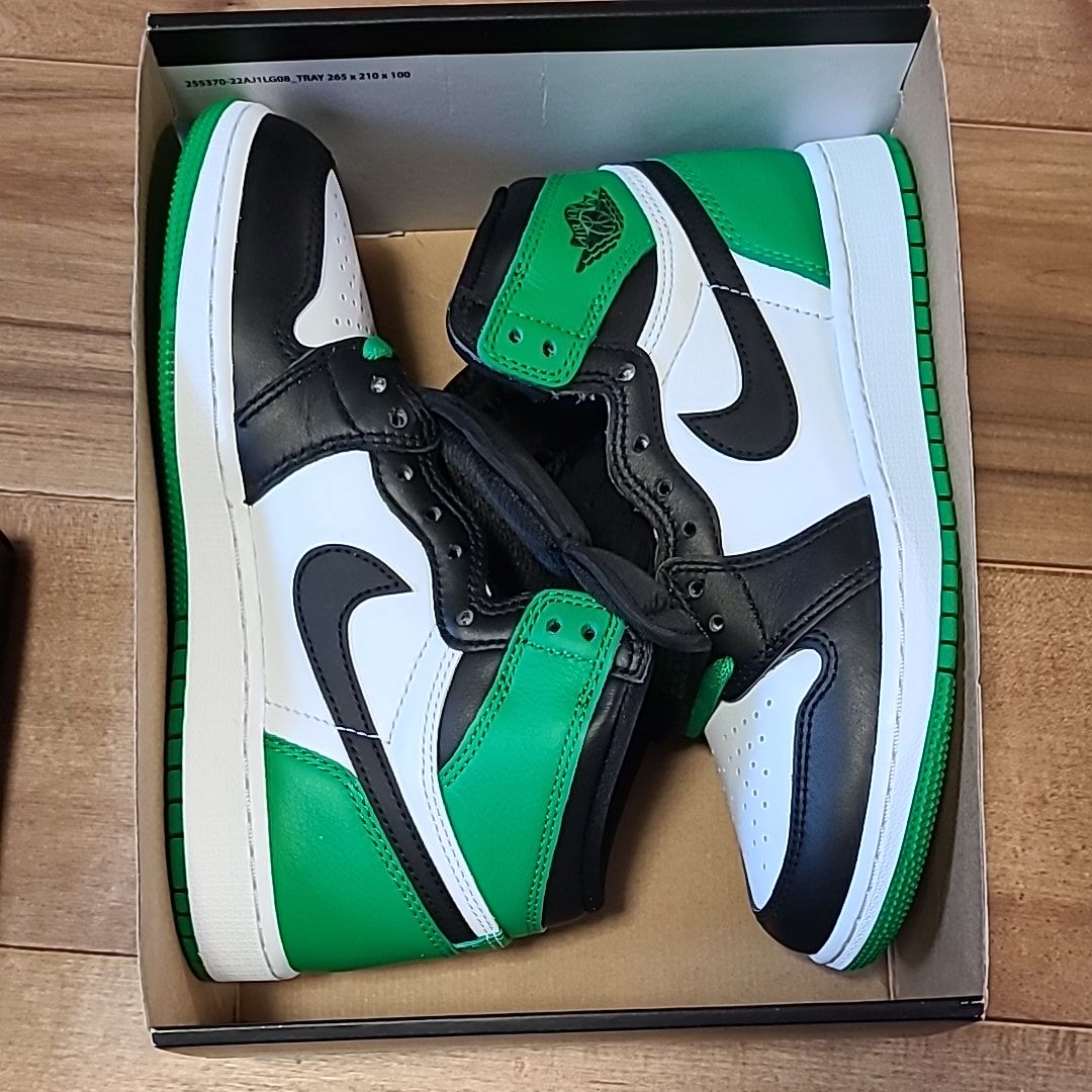 Nike GS Air Jordan 1 Retro High OG "Celtics/Black and Lucky Green" (2023)