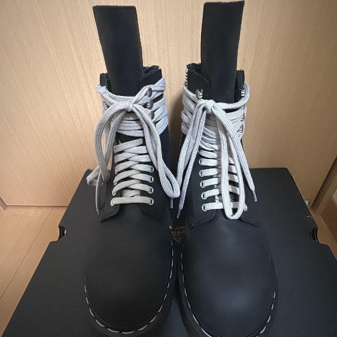 Rick Owens × Dr.Martens Quad Sole Steel Toe Boot "Black"