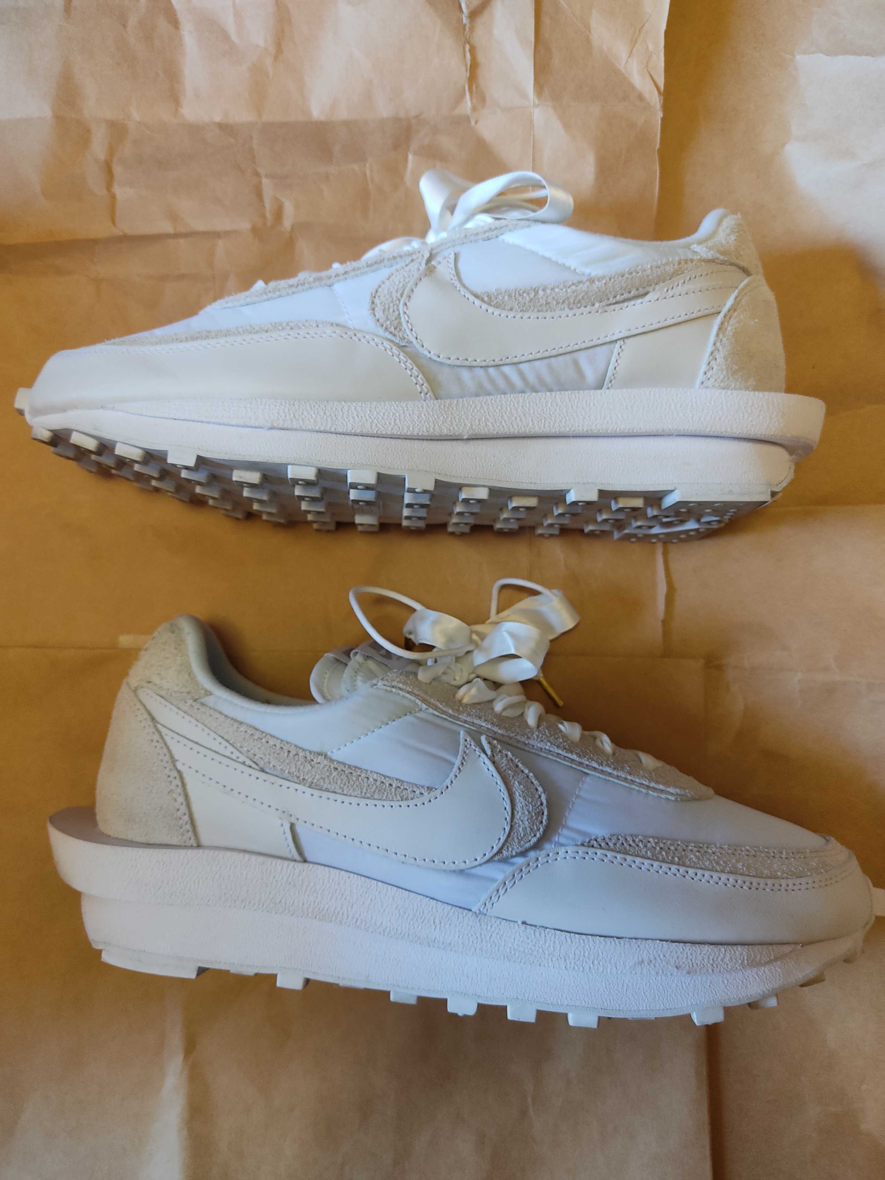 sacai × Nike LDV Waffle "Triple White"
