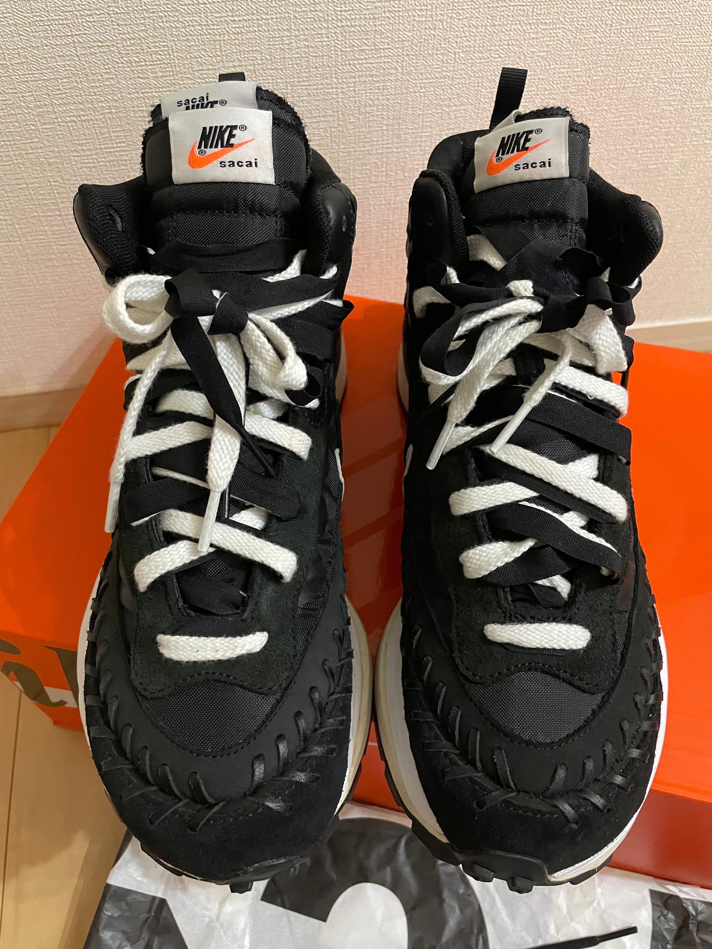 Jean-Paul Gaultier × sacai × Nike Vapor Waffle "Black/Black-White"