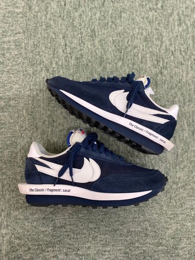 Fragment × sacai × Nike LD Waffle "Blackended Blue"