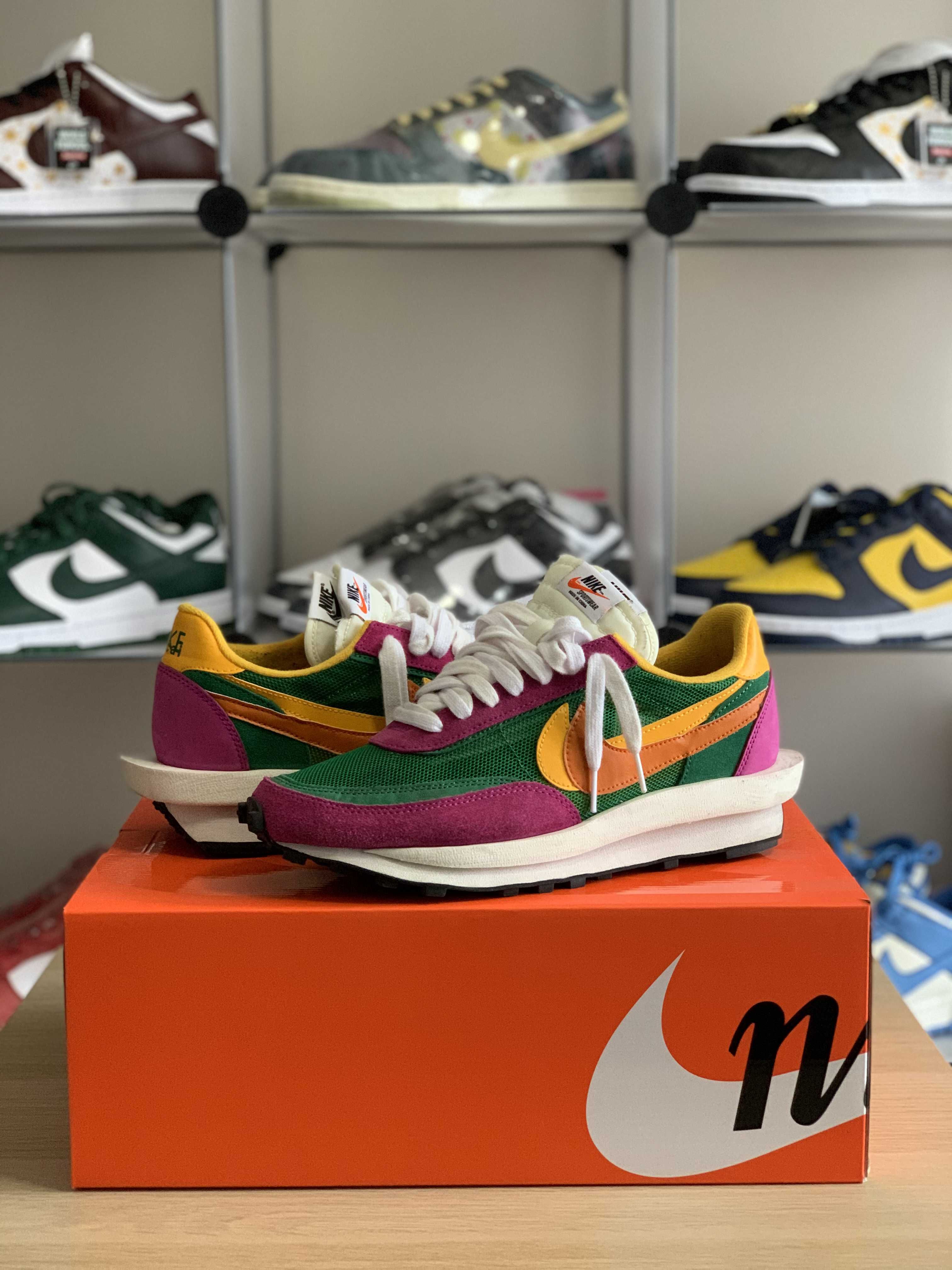 sacai × NIKE LDV WAFFLE "PINE GREEN"