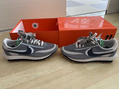 CLOT × Sacai × Nike LD Waffle "Grey Obsidian/Cool Grey"