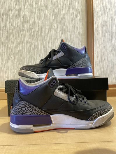 Nike Air Jordan 3 Retro "Black/Court Purple"