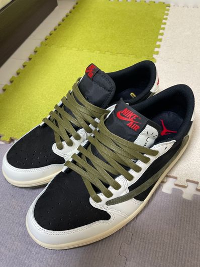 Travis Scott × Nike Women's Air Jordan 1 Low OG "Medium Olive"