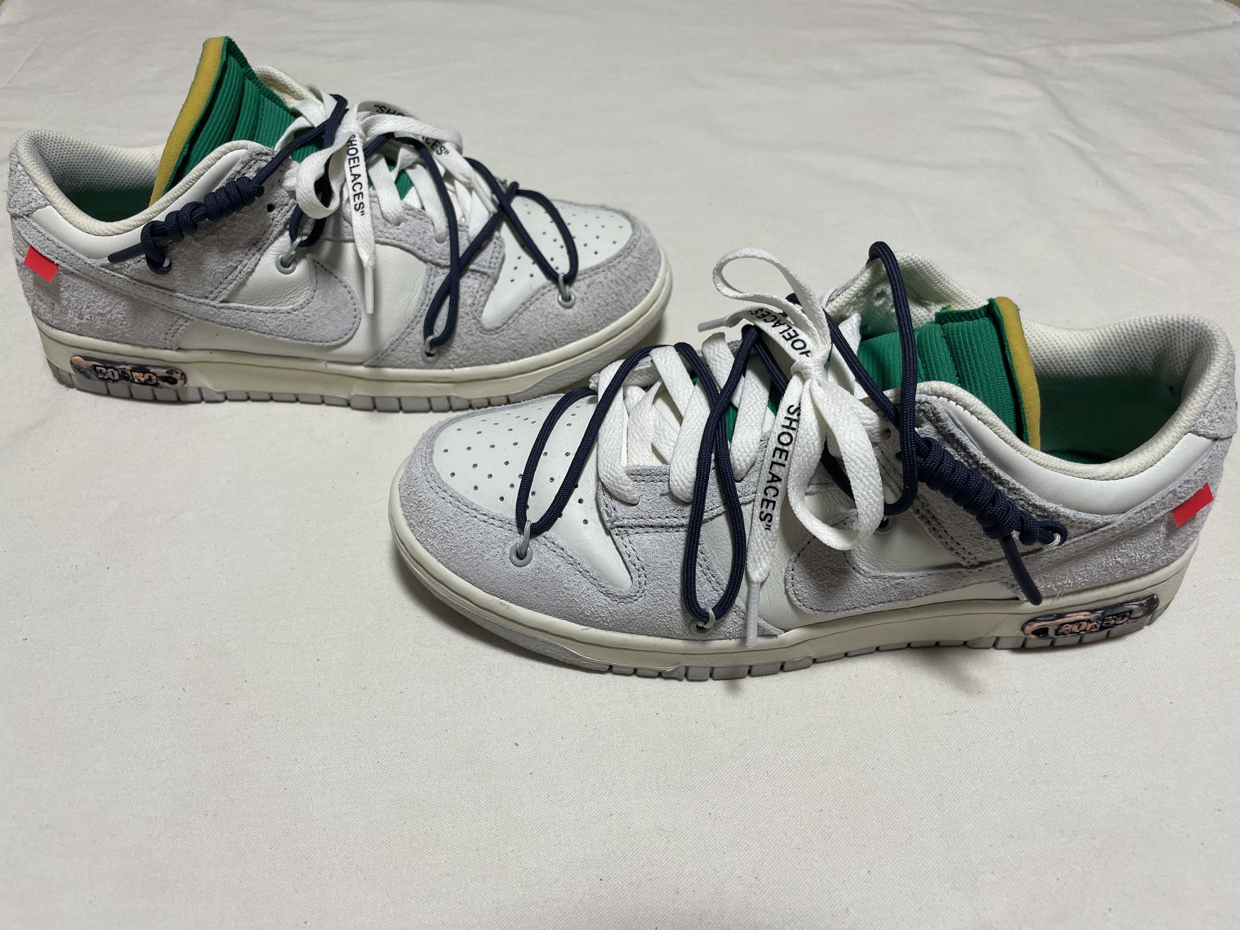 Off-White × Nike Dunk Low "Sail/Neutral Grey/Gridiron"