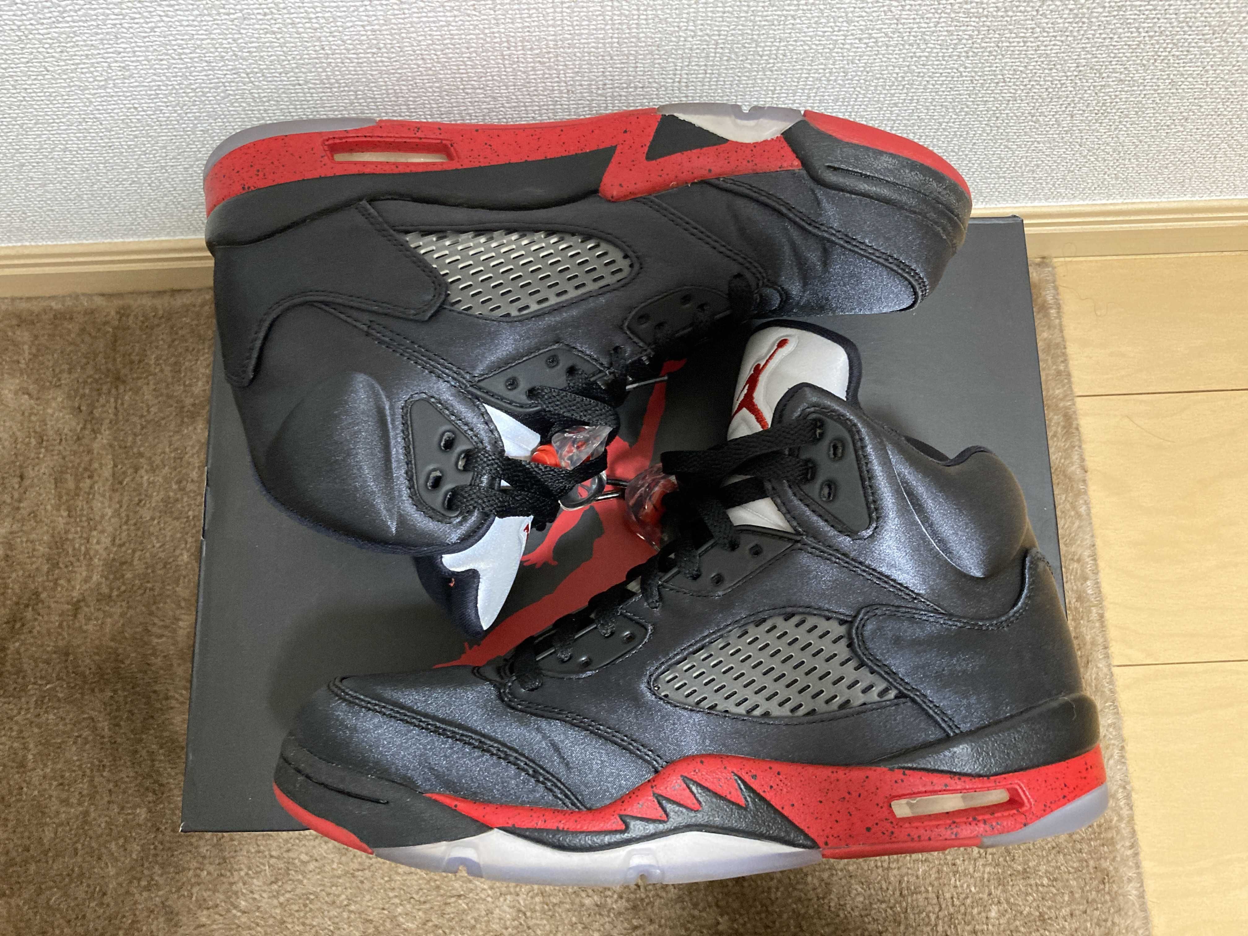 Air Jordan 5 Satin "Bred"