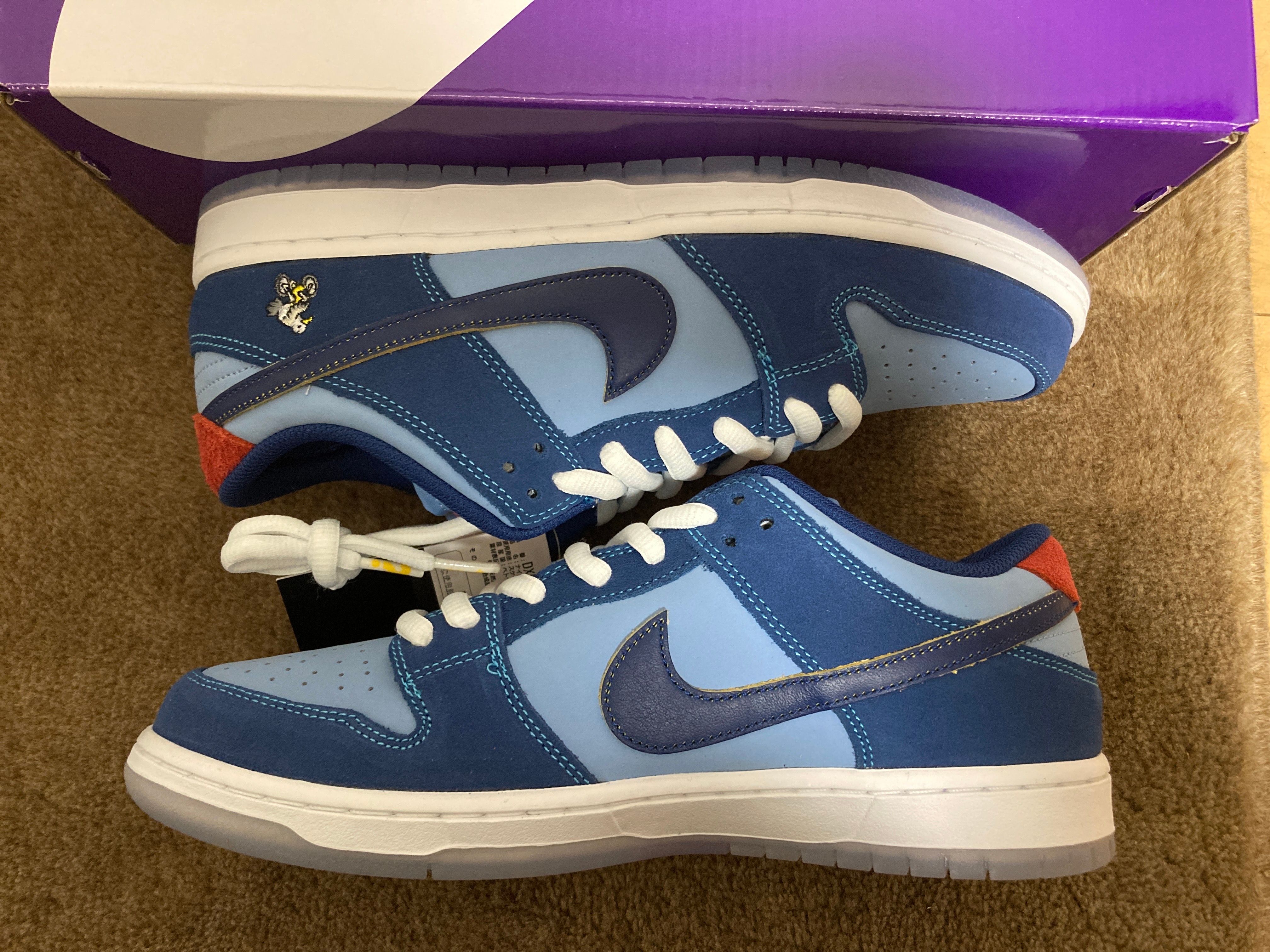 Why So Sad? × Nike SB Dunk Low "Coastal Blue/Speed Yellow-University Red"