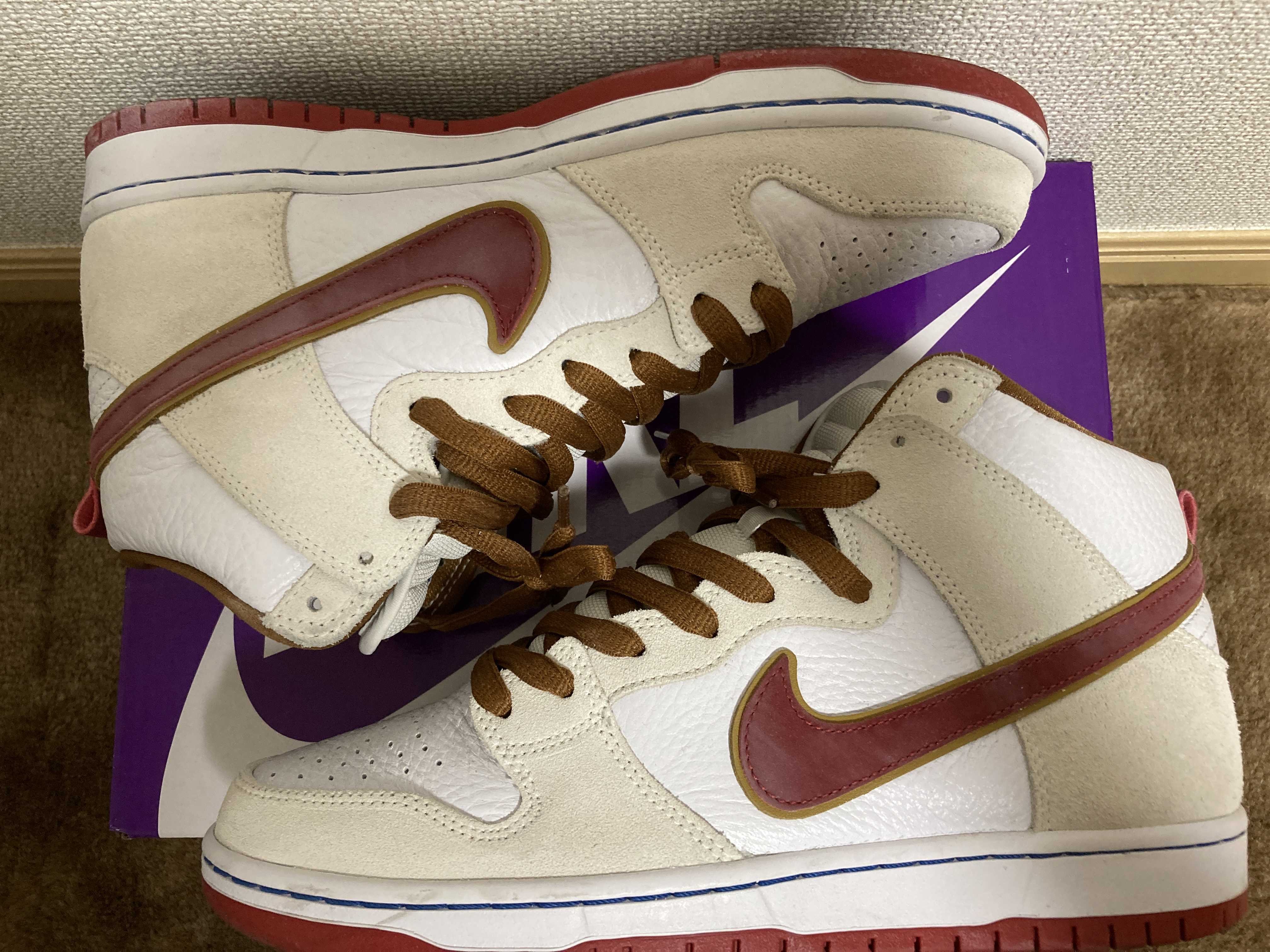 Nike Dunk High Pro "Sail/Team Crimson"