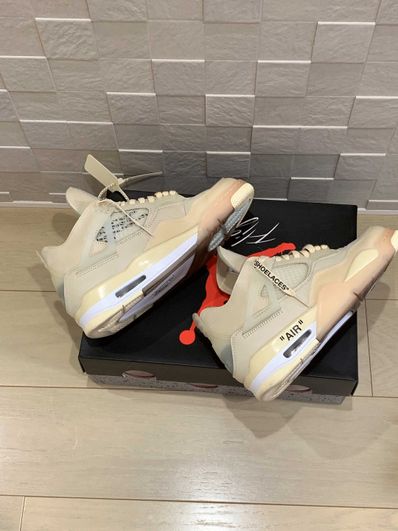 Off-White × Nike Women's Air Jordan 4 SP "Sail"