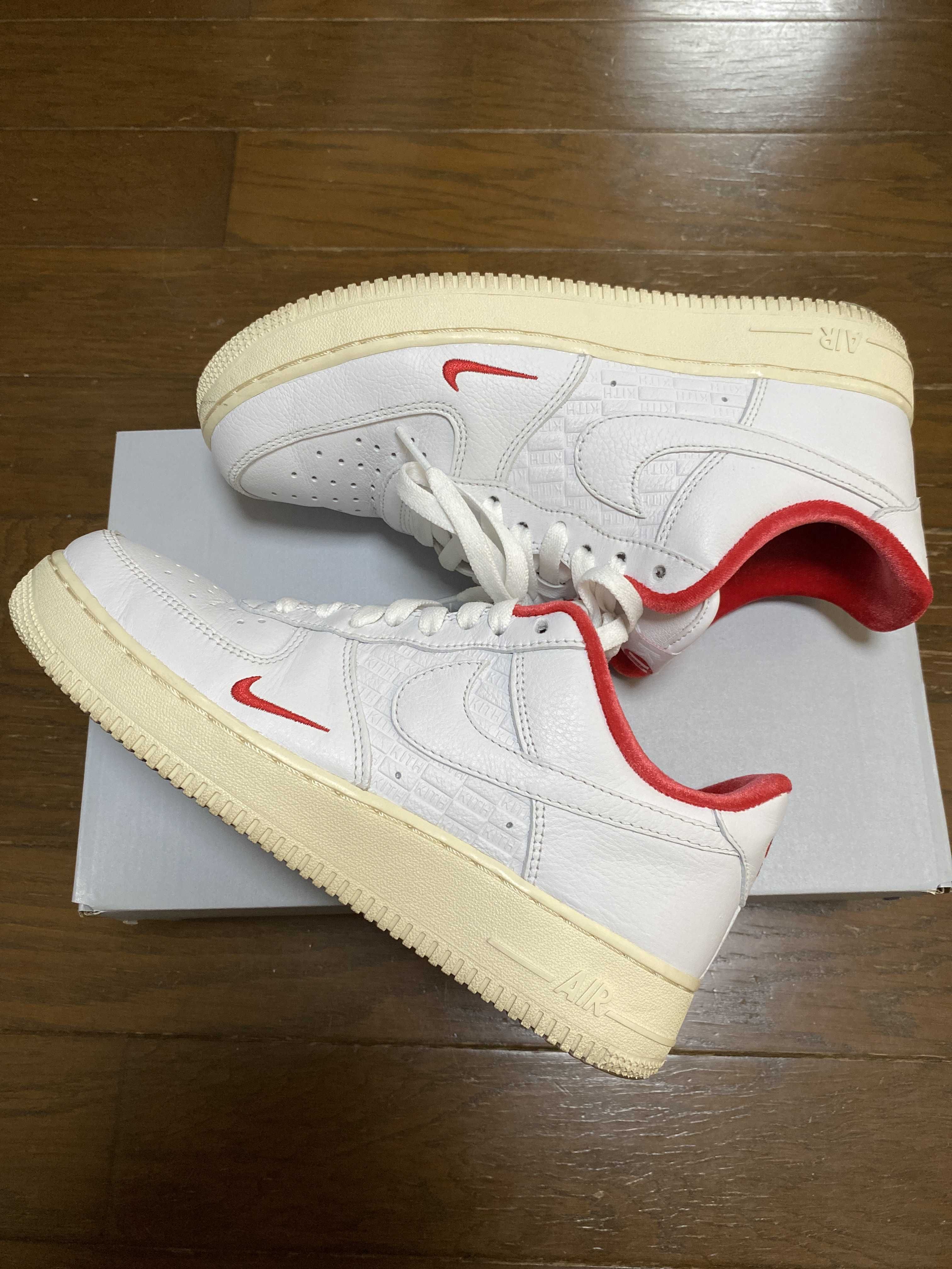 KITH × Nike Air Force 1 Low "White/Red"