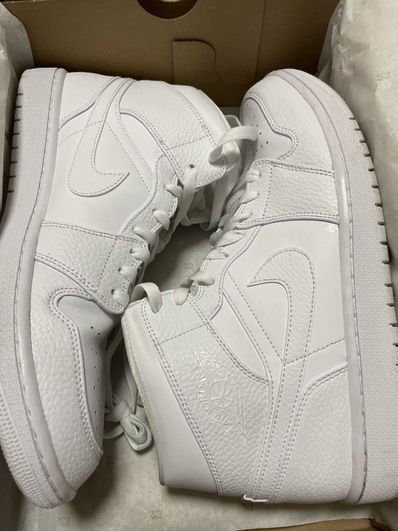 Nike Air Jordan 1 Mid "Triple White"(2020)