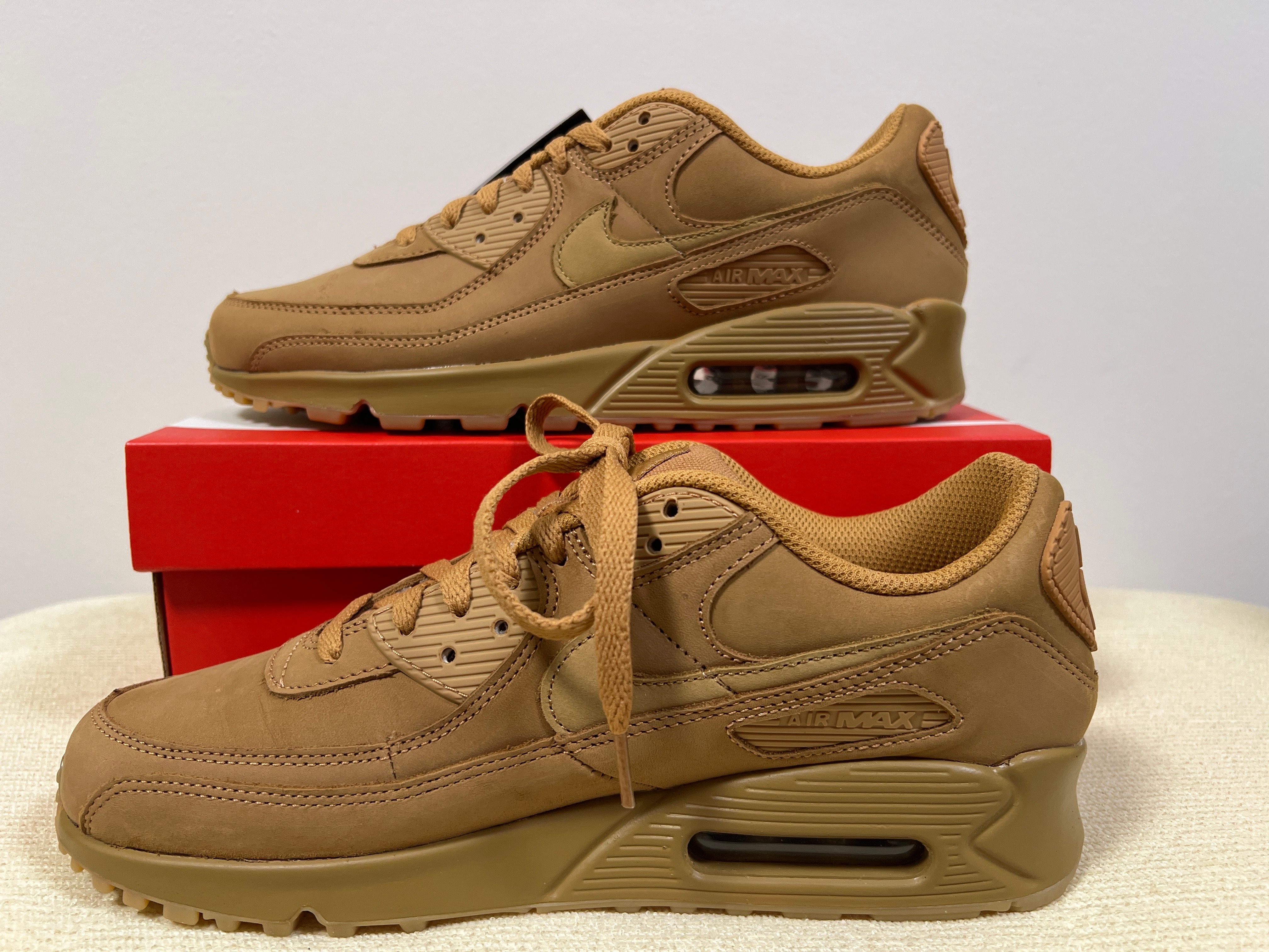 Nike Air Max 90 PRM "Flax/Gum Light Brown/Wheat"