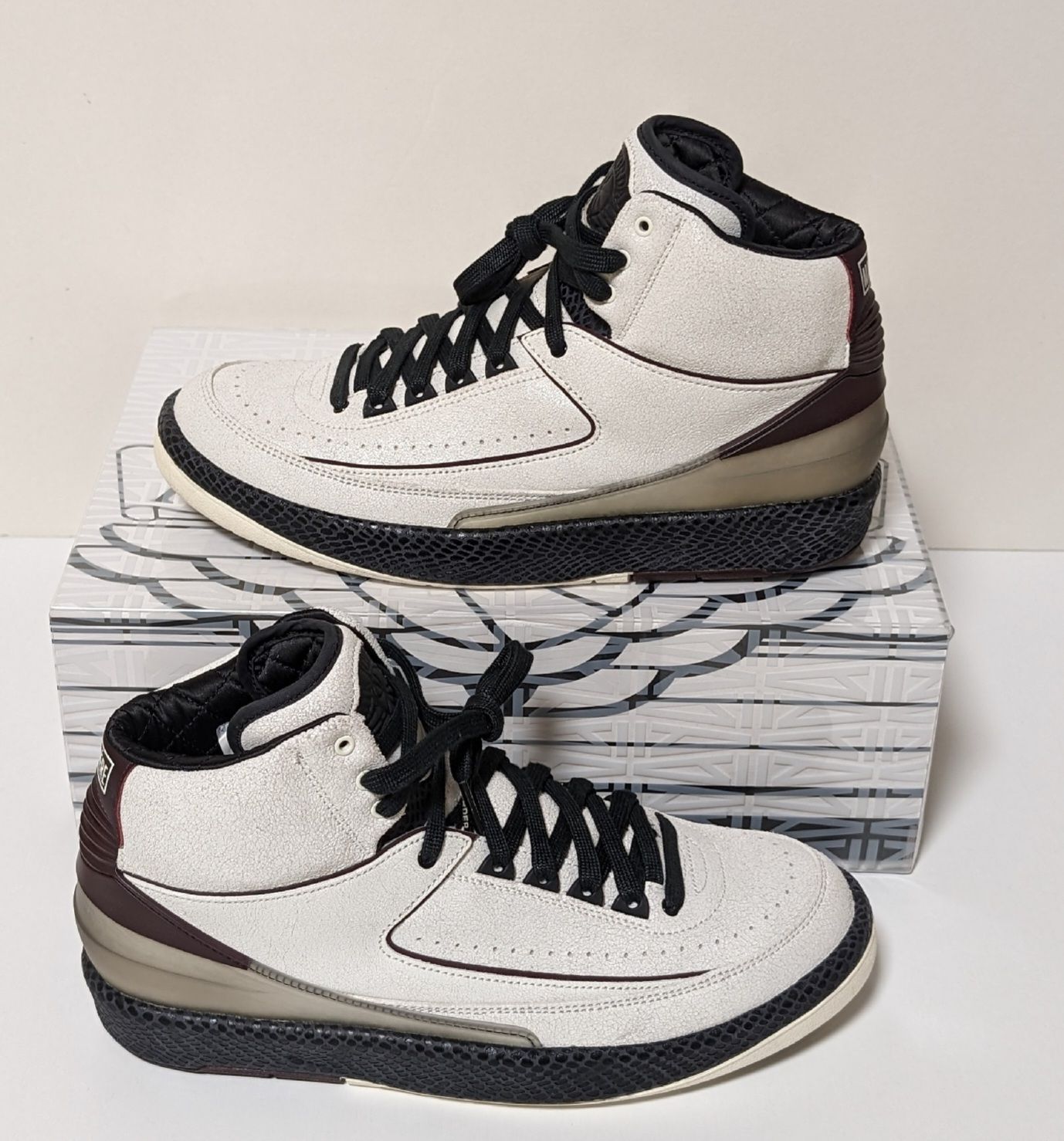 A Ma Maniere × Nike Air Jordan 2 "Airness/Sail and Burgundy"