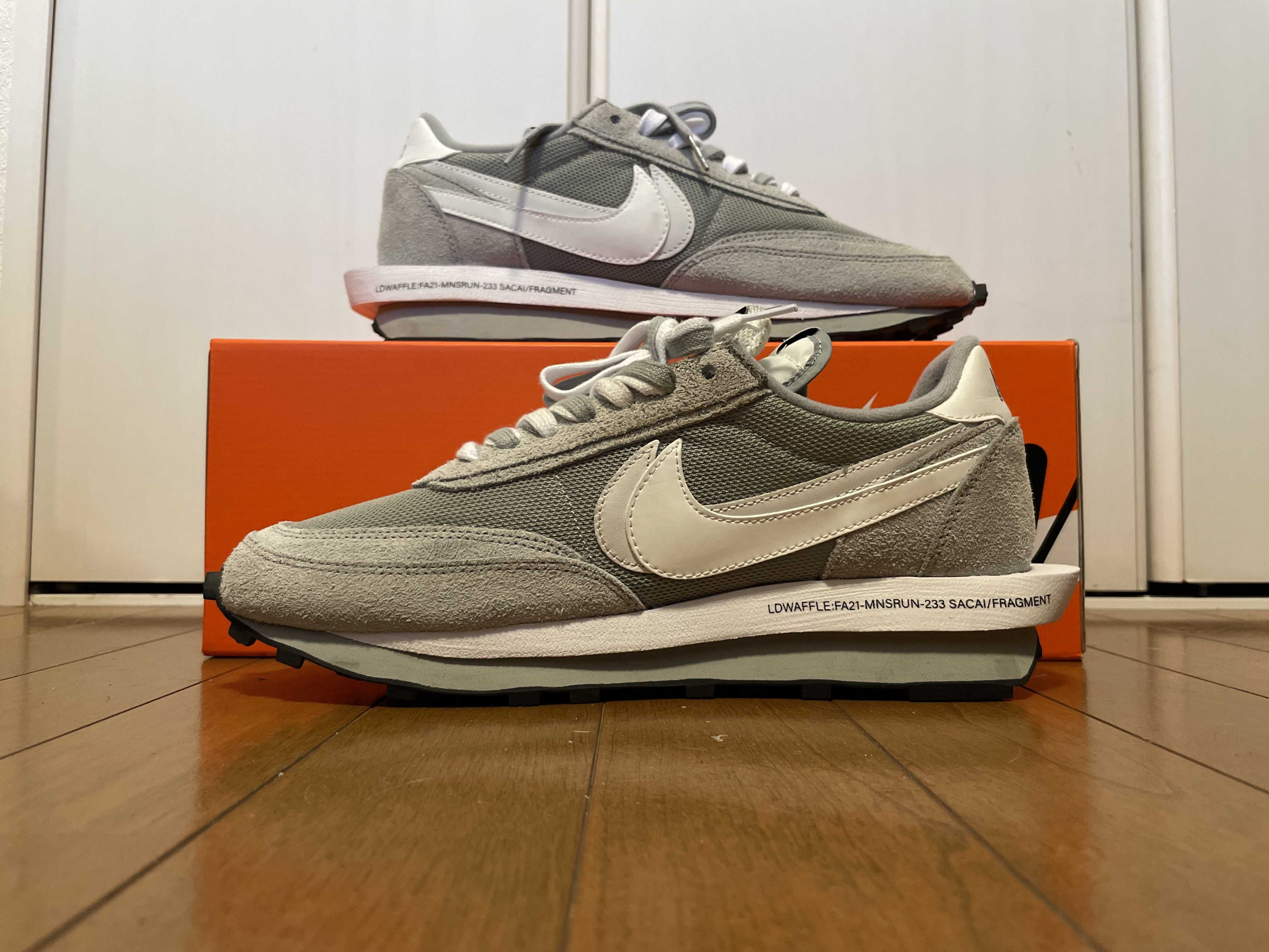 Fragment × sacai × Nike LD Waffle "Light Smoke Grey"