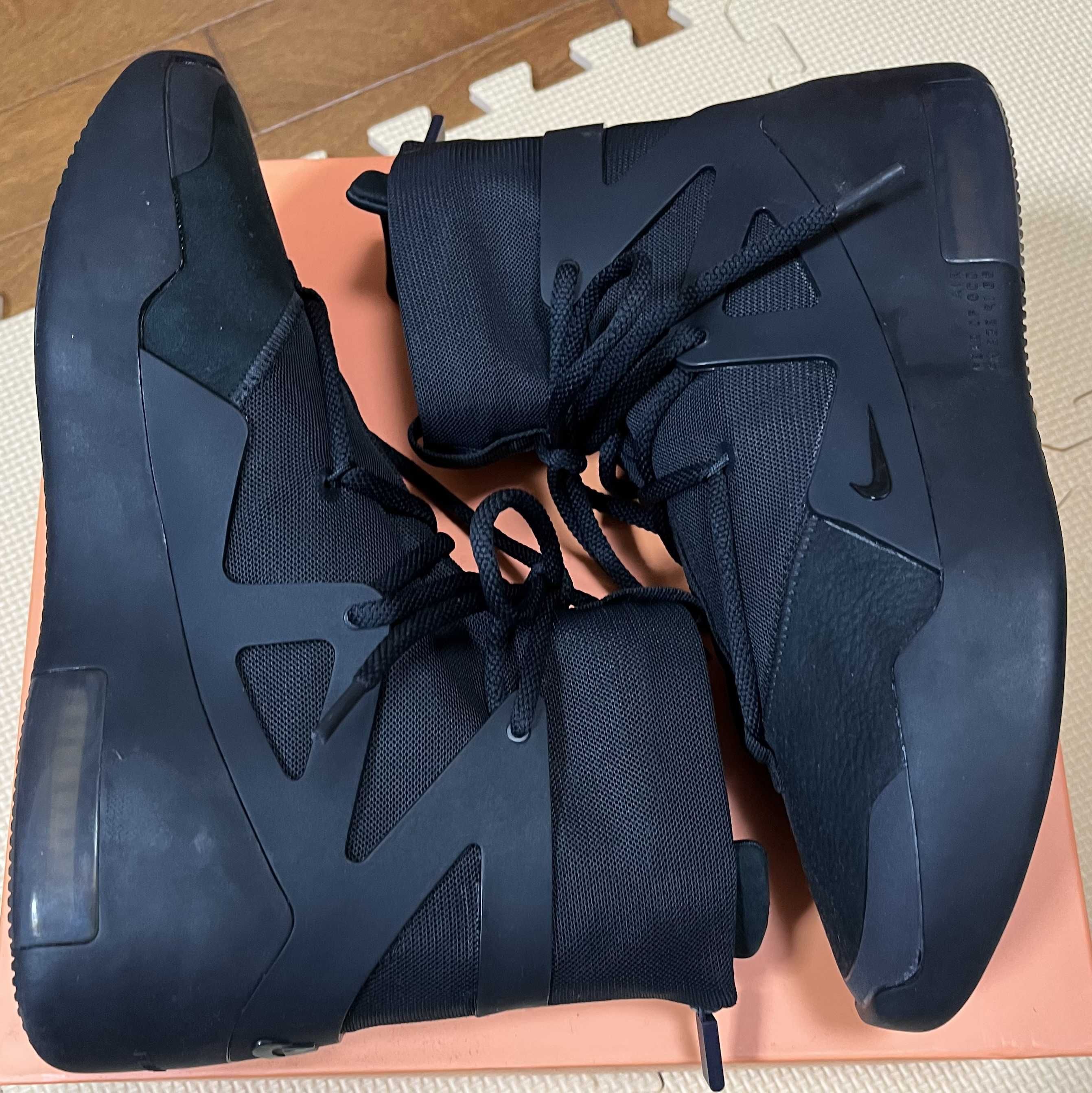 Fear Of God × Nike Air  1 "Triple Black"
