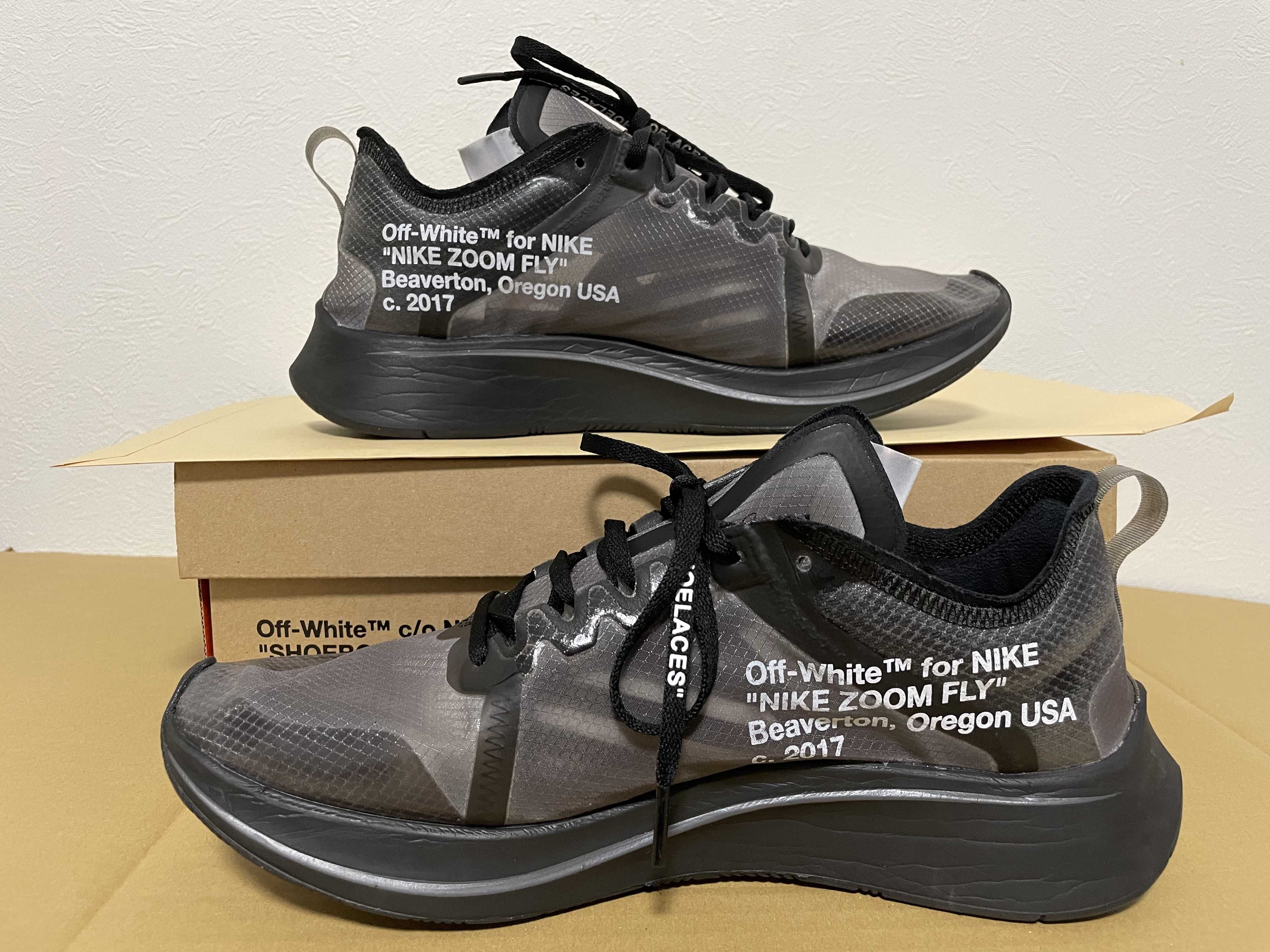 Off-White × Nike Zoom Fly "Black"