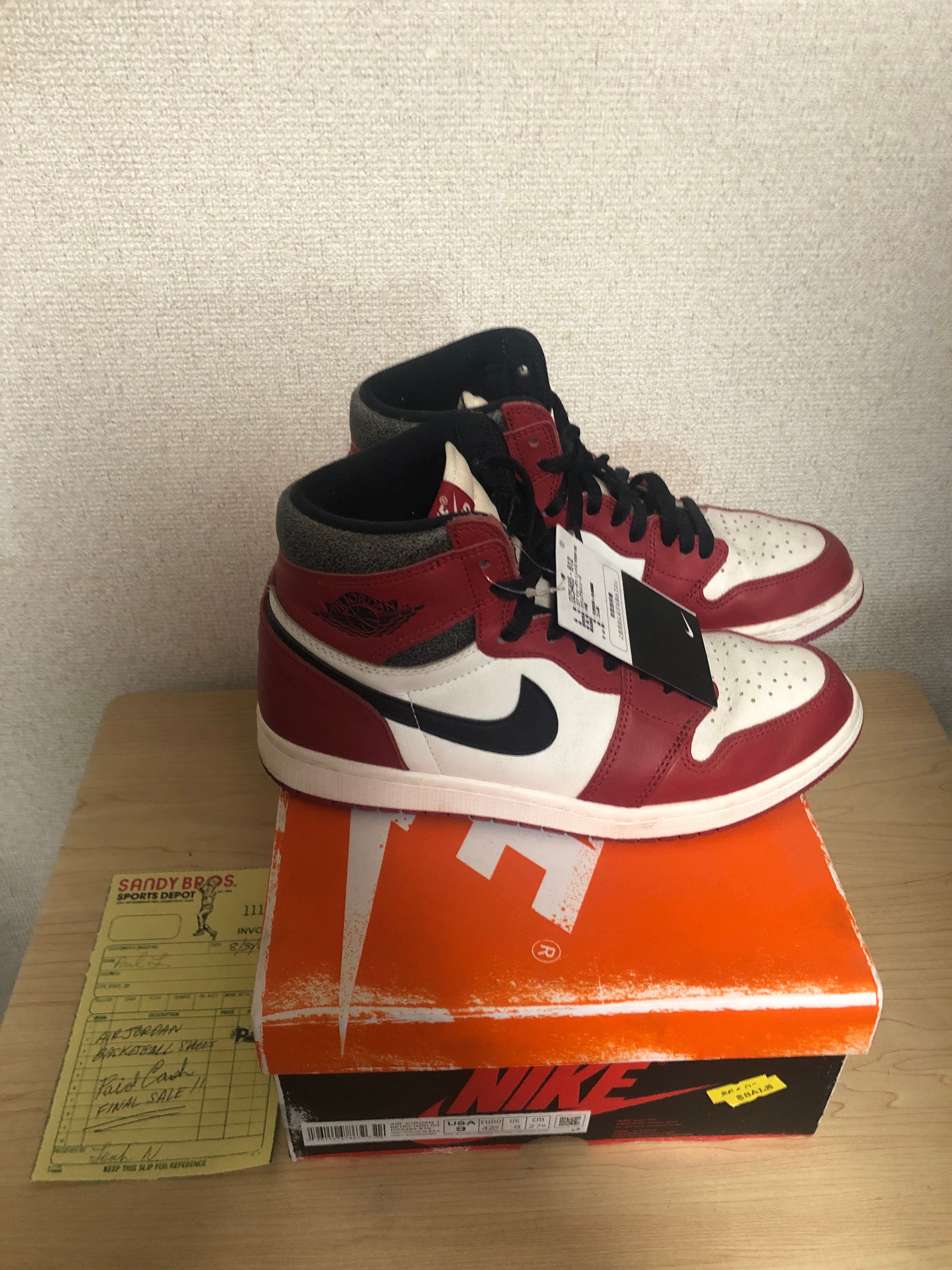 Nike Air Jordan 1 High OG "Lost & Found/Chicago"