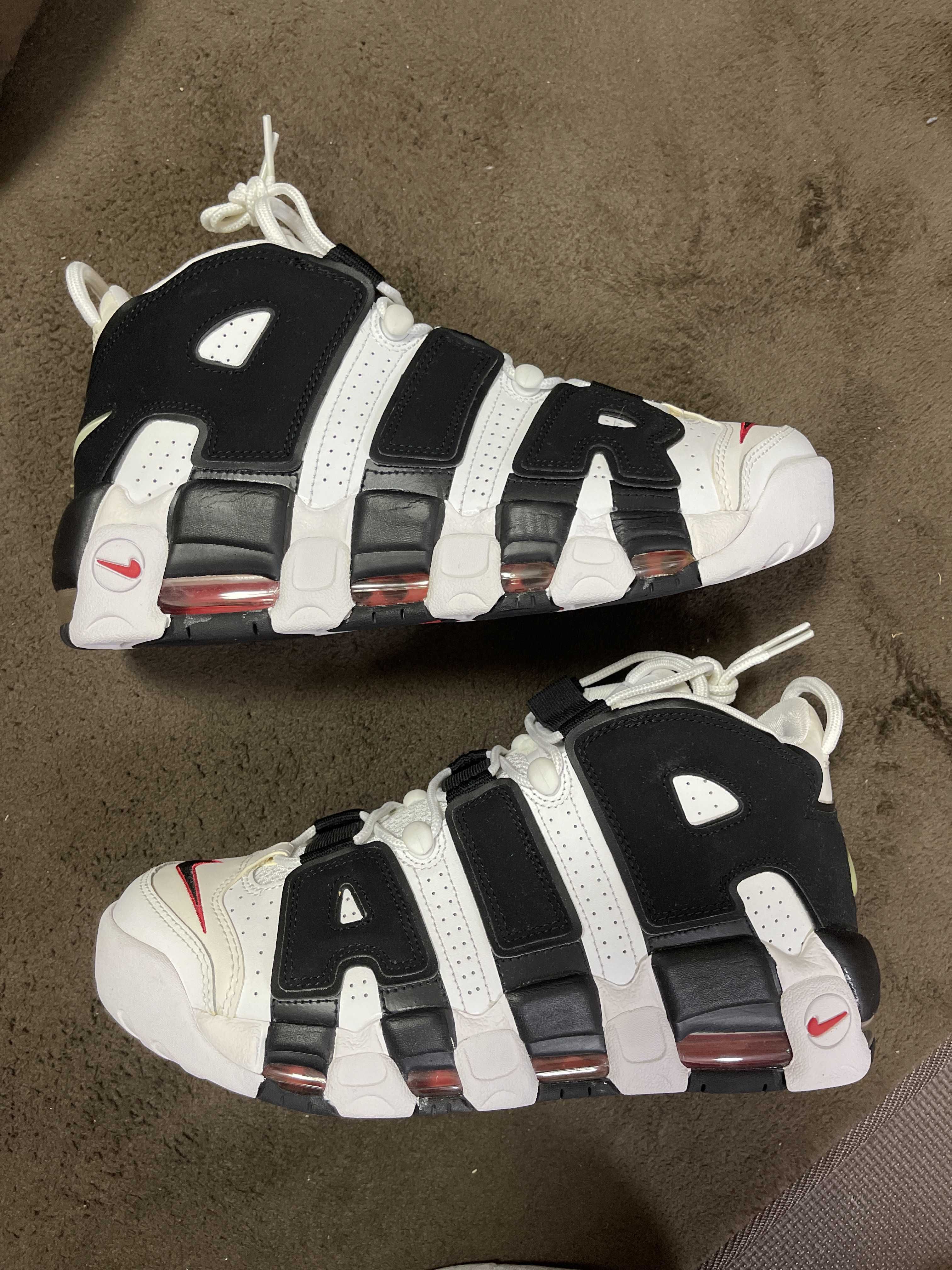 Nike Air More up Tempo "White/Black/University Red"(~2018)