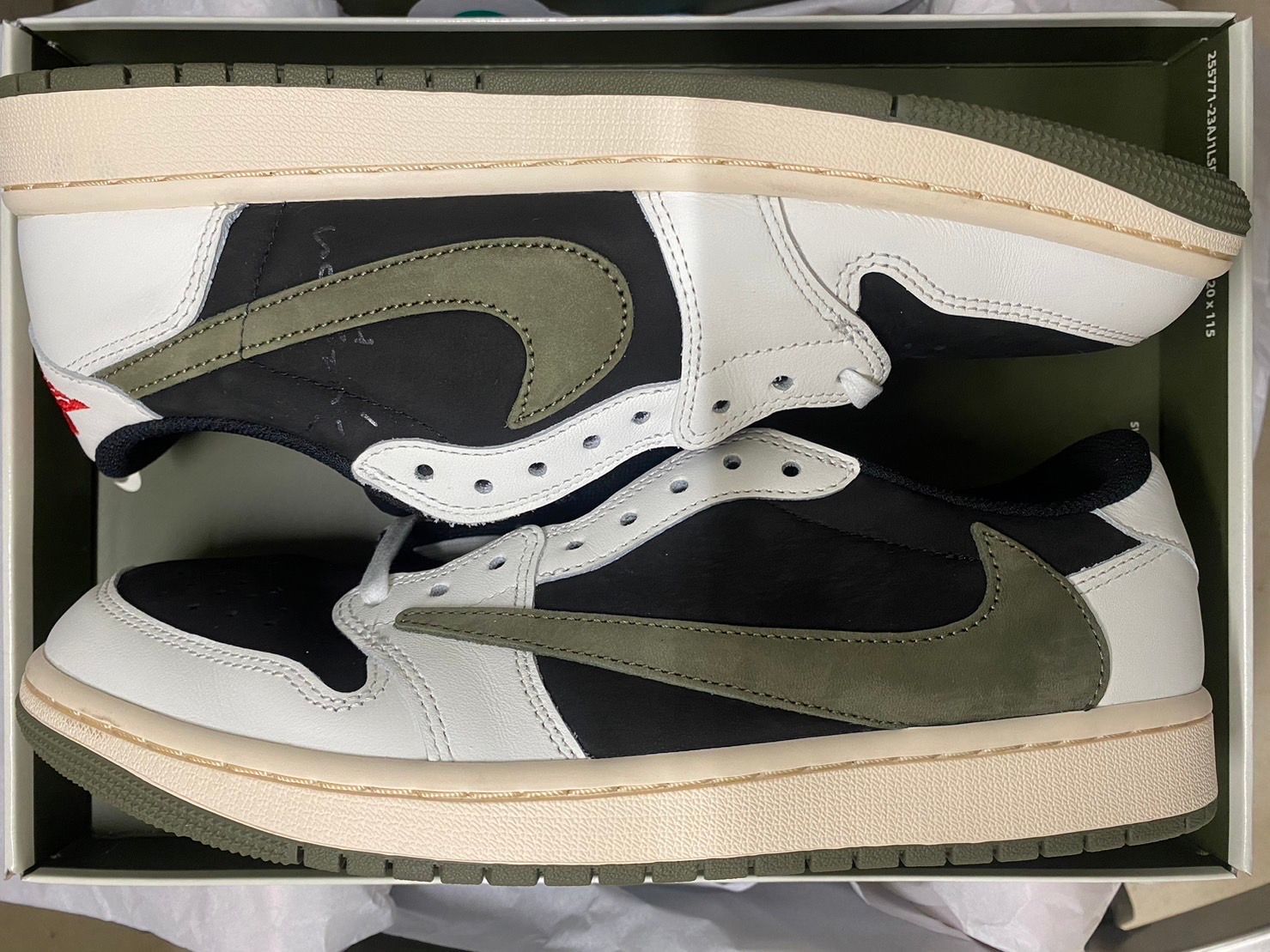 Travis Scott × Nike Women's Air Jordan 1 Low OG "Medium Olive"