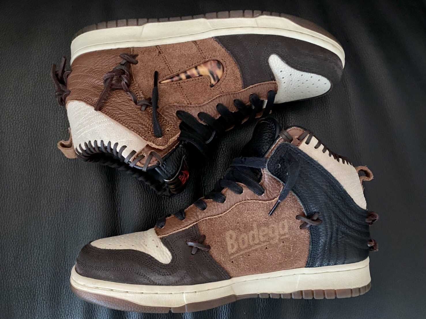 Bodega × Nike Dunk High "Legend Fauna Brown"
