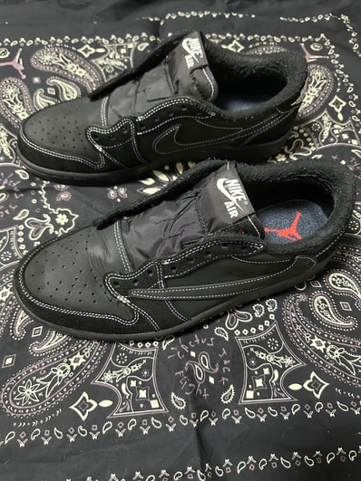 Travis Scott × Nike Air Jordan 1 Low OG SP "Black Phantom"