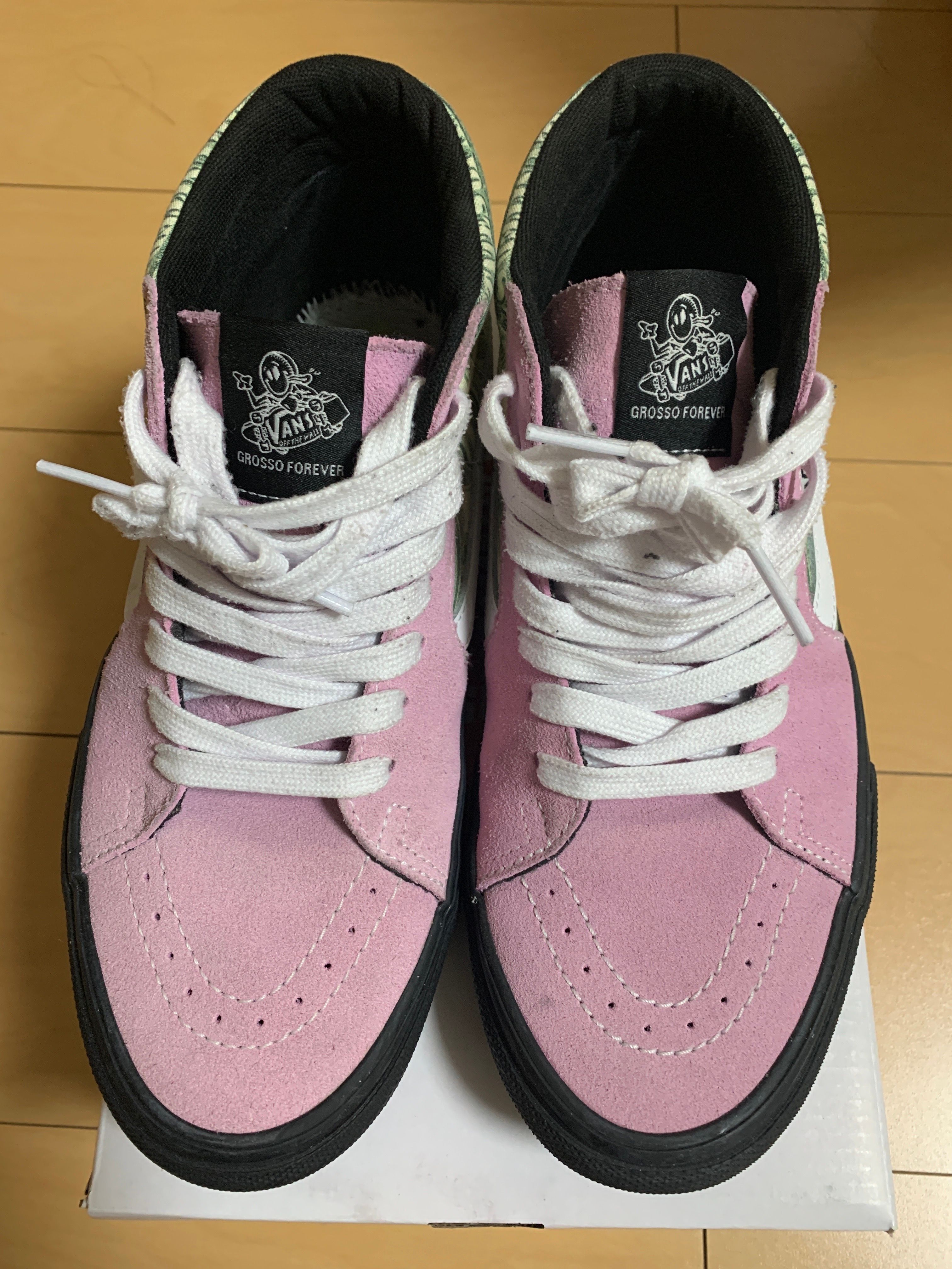 Supreme × Vans Dollar Skate Grosso Mid "Pink"