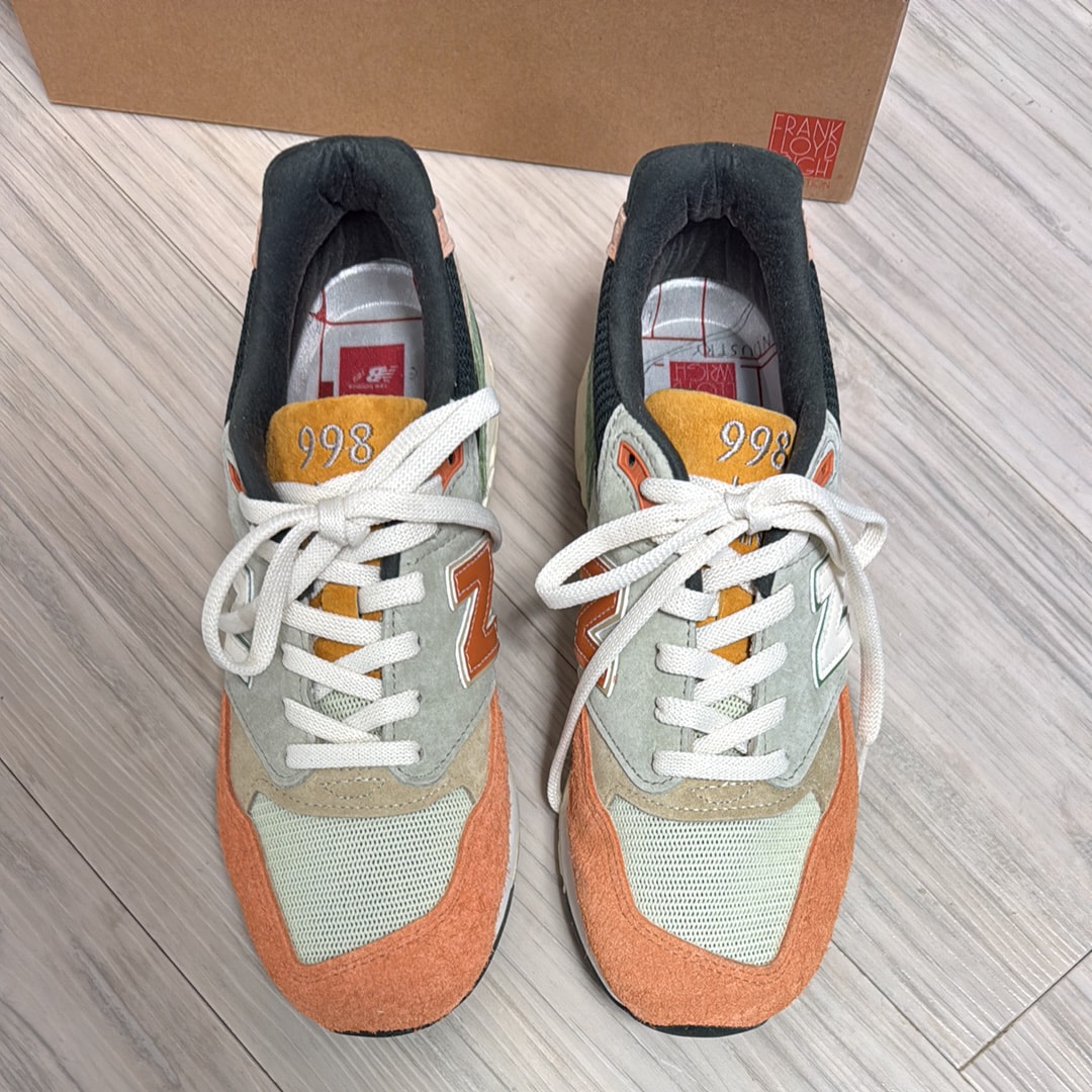 KITH Ronnie Fieg and the Frank Lloyd Wright Foundation × New Balance 998 "Aloe Wash/Apricot Buff"