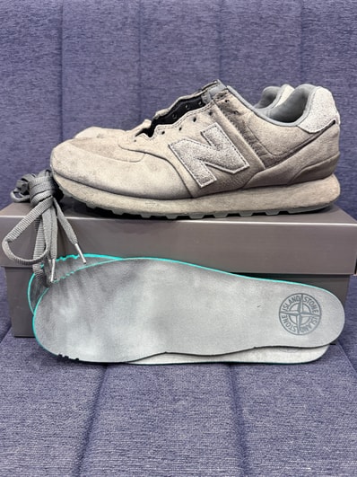 Stone Island × New Balance 574 Legacy Ghost "Dark Grey"