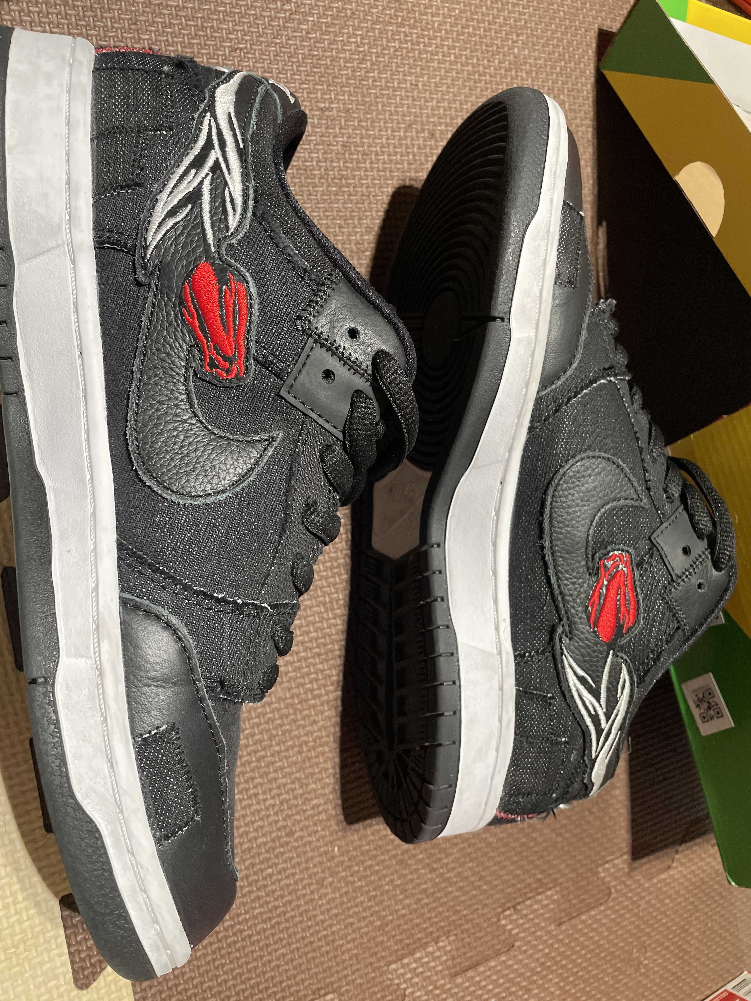 Wasted Youth × Nike SB Dunk Low "Black Denim" / VERDY