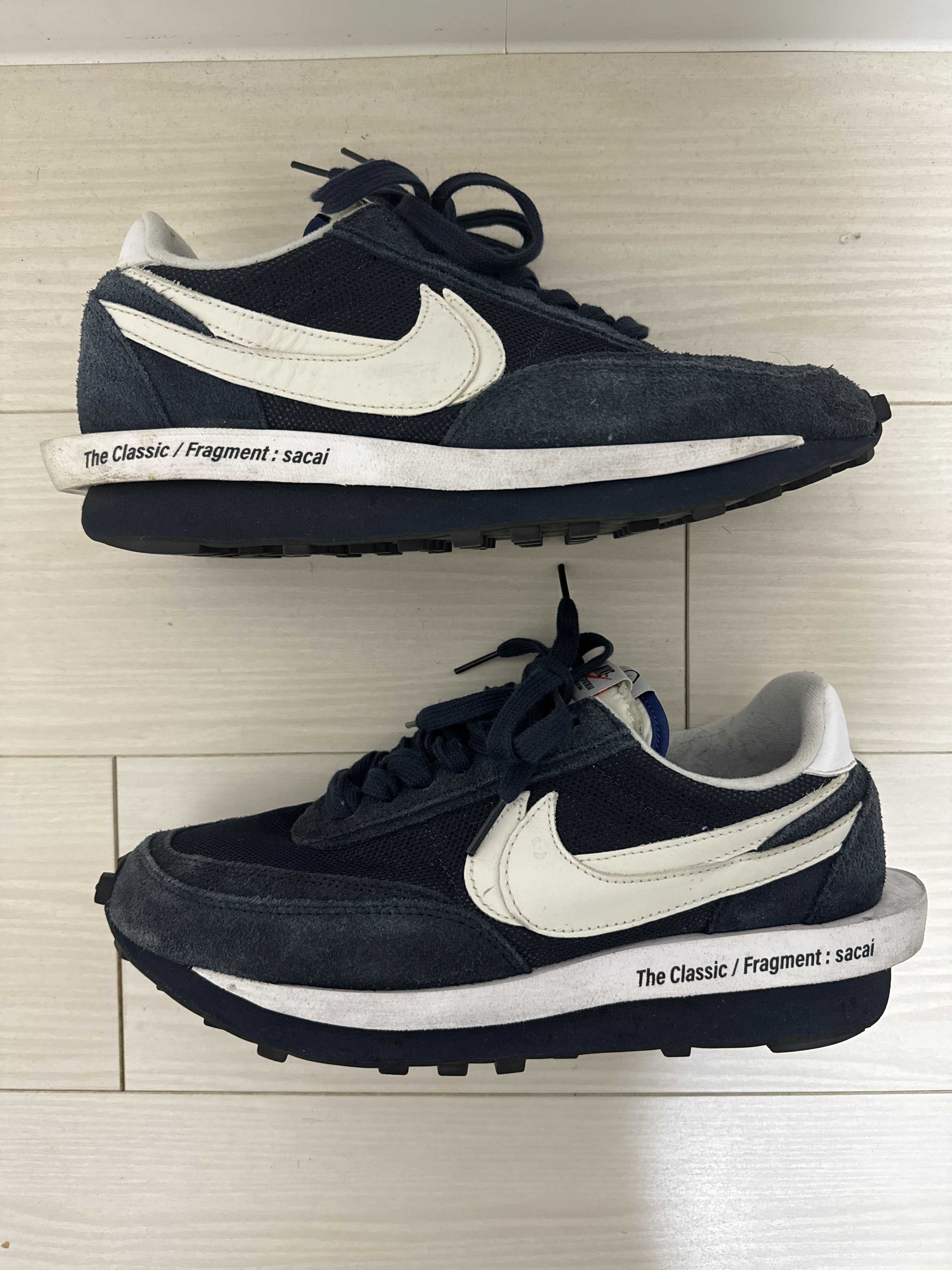 Fragment × sacai × Nike LD Waffle "Blackended Blue"