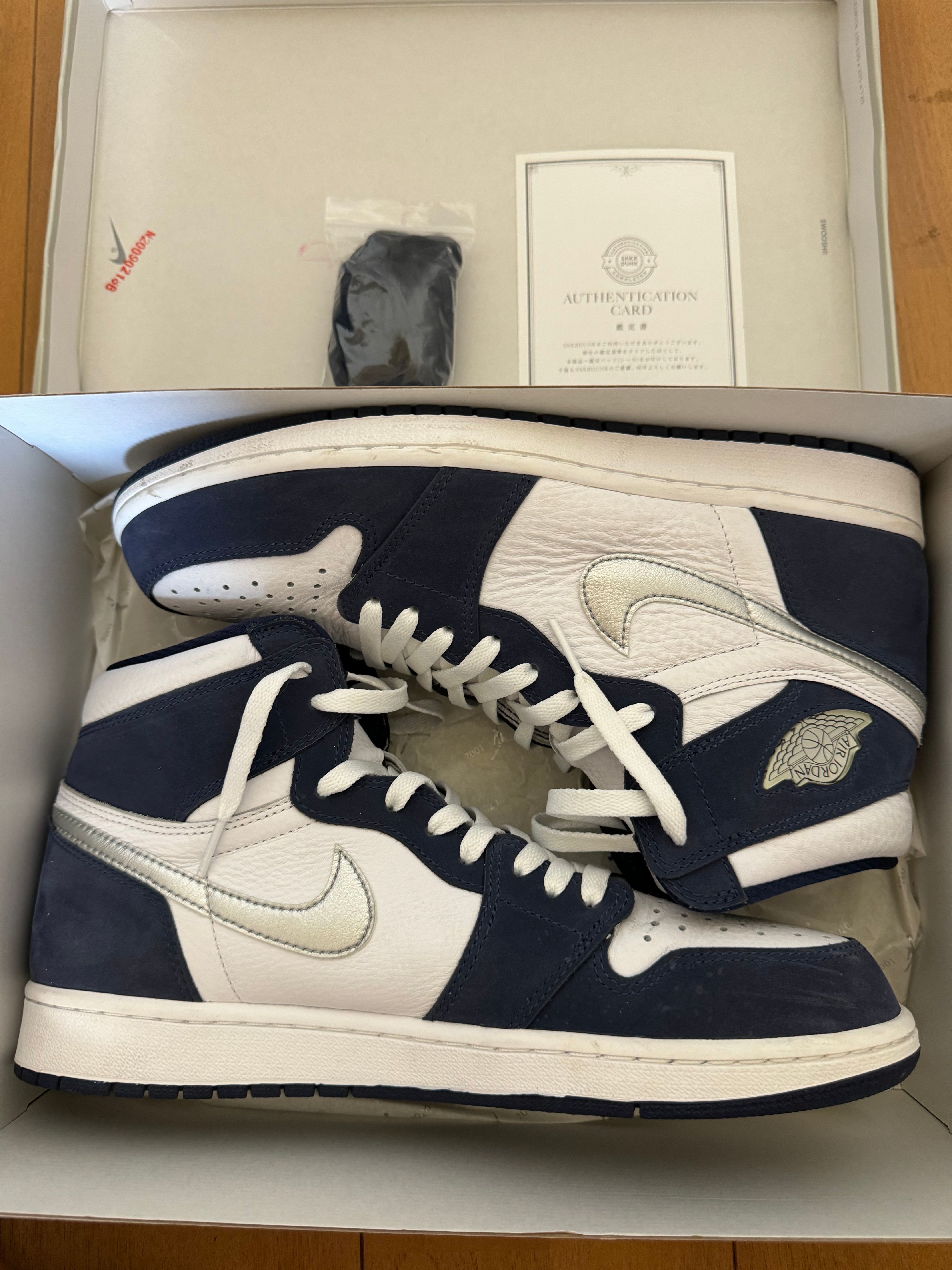 Nike Air Jordan 1 High OG CO.JP "White/Midnight Navy" (2020)(ブリーフケースなし)